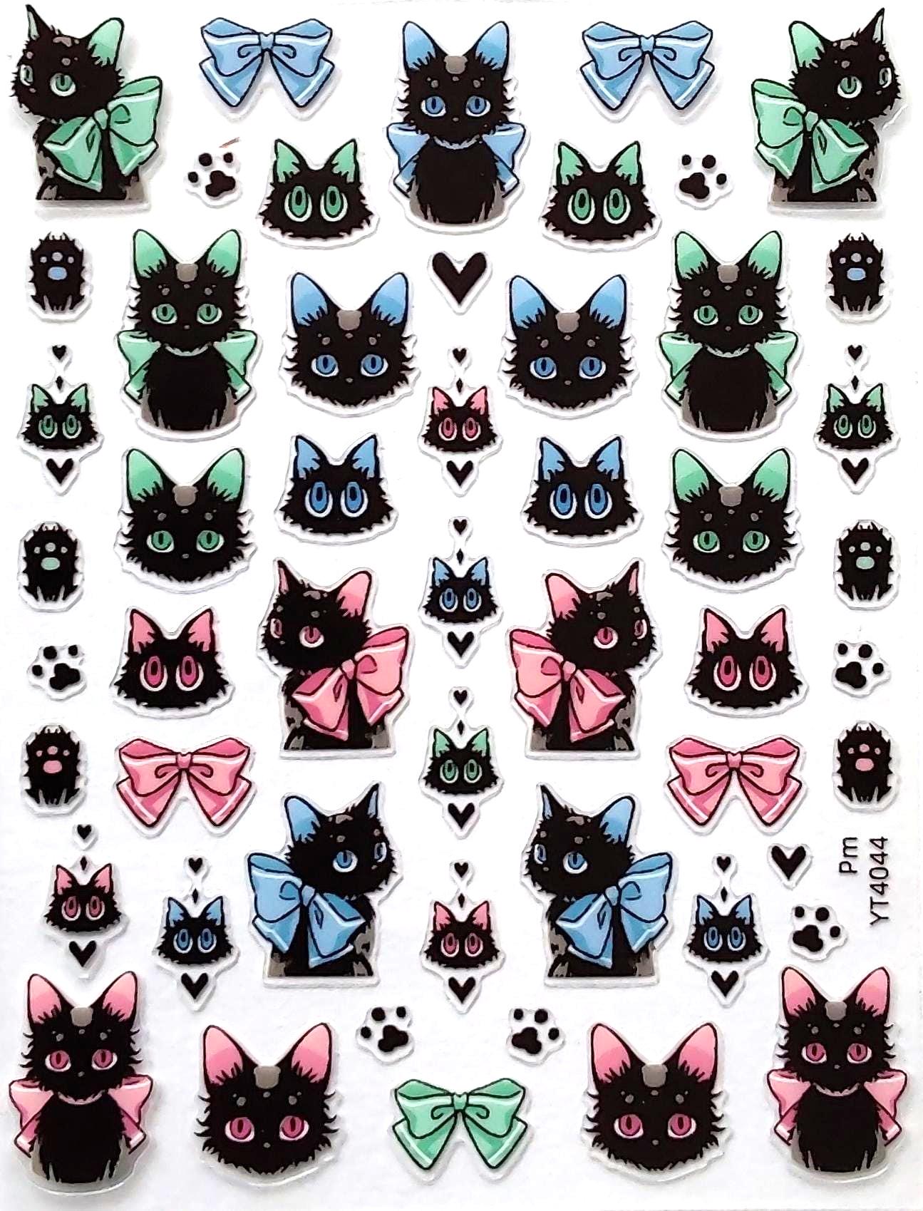 Nail Aufkleber/Katze Yt4044/Kreative Nägel Gestaltung/Selbstklebend Nail Aufkleber/Katze Yt4044/Kreative Nägel Gestaltung/Selbstklebend von Etsy - Sumkiste