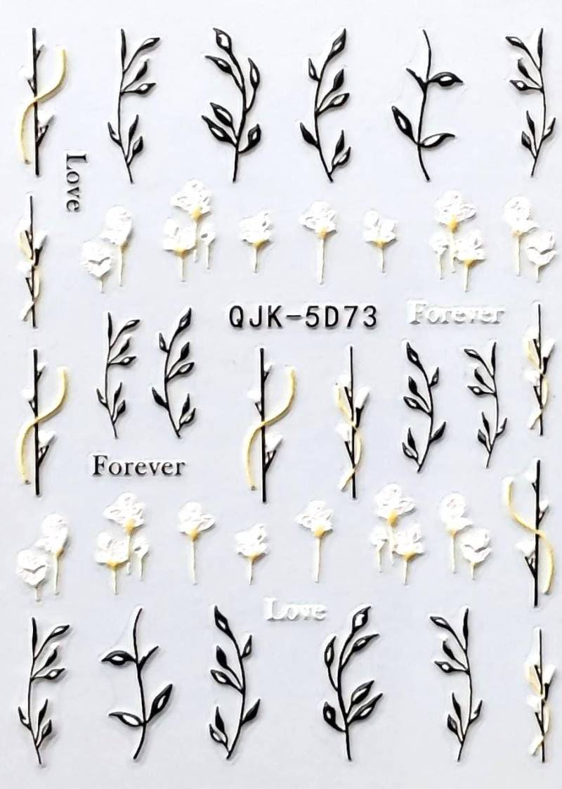 5Dnail Sticker/Blumen 5D73/Kreative Nägel Gestaltung/Selbstklebend von Etsy - Sumkiste