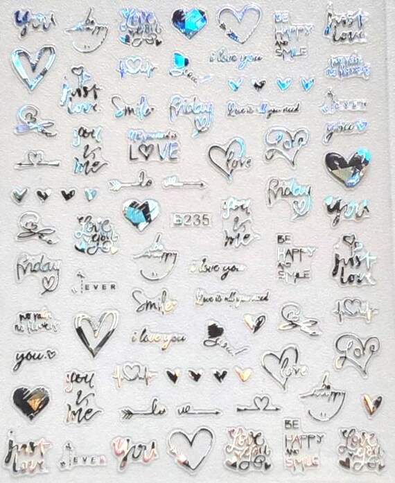 Nail Sticker Liebe/Love Verschiedene Muster Nail Sticker Liebe/Love Verschiedene Muster von Etsy - Sumkiste