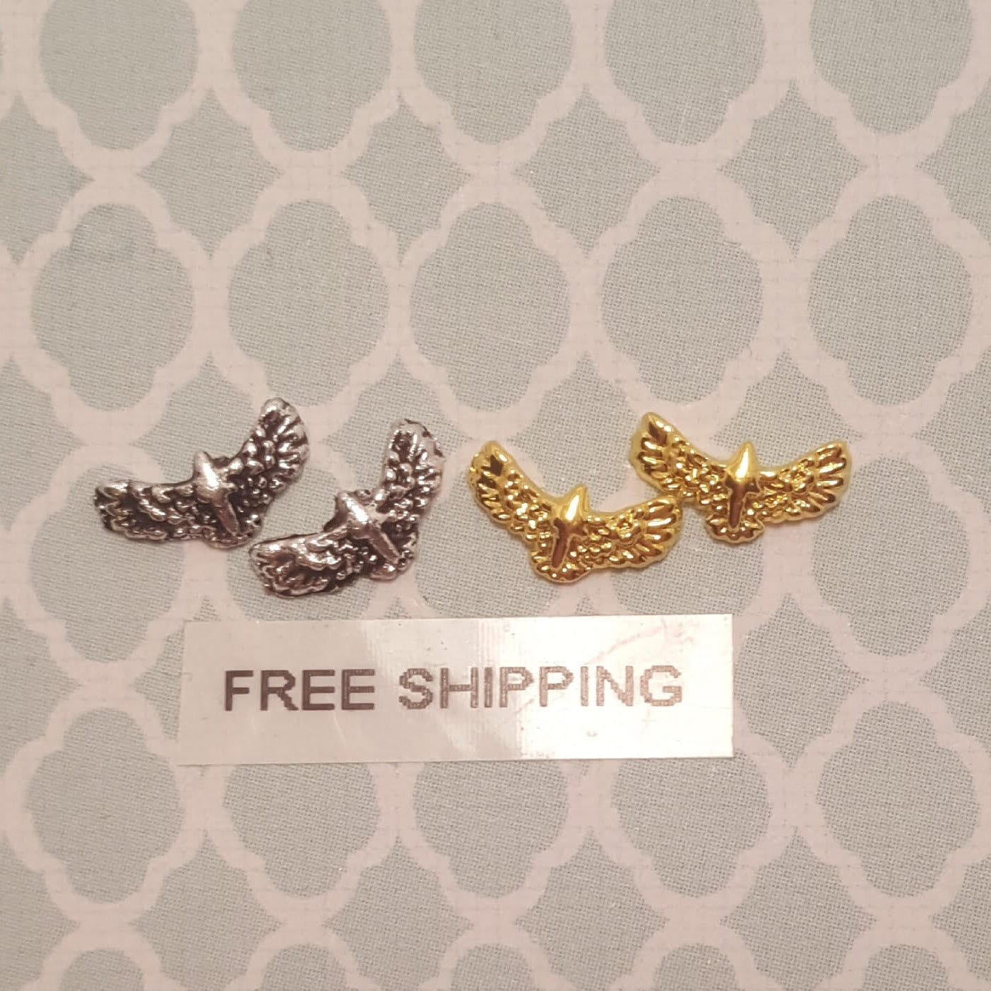 2 Stück Gold Oder Silber Adler Legierungs-Charme-Nagel-Kunst Handwerk Kostenloser Versand 2 Stück Gold Oder Silber Adler Legierungs-Charme-Nagel-Kunst Handwerk Kostenloser Versand von Etsy - SunSationalNailArt