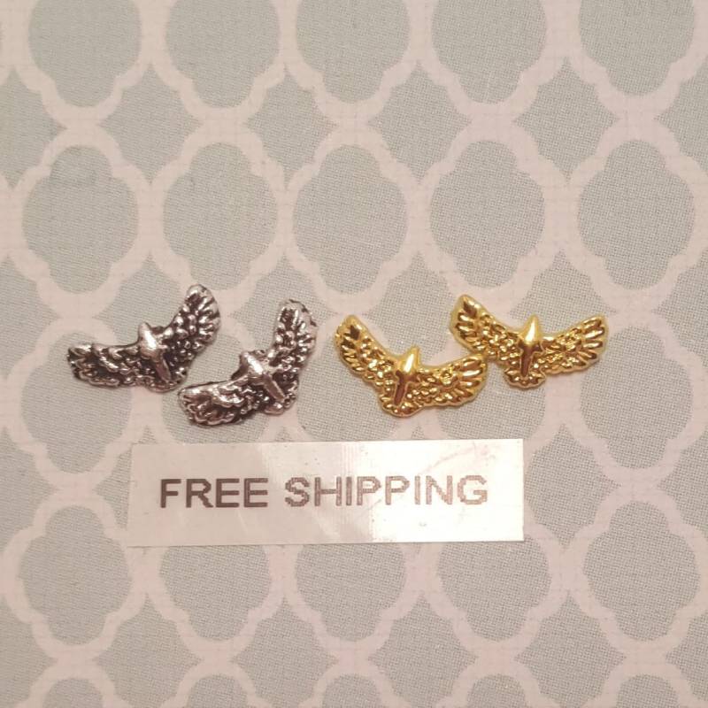 2 Stück Gold Oder Silber Adler Legierungs-Charme-Nagel-Kunst Handwerk Kostenloser Versand von Etsy - SunSationalNailArt