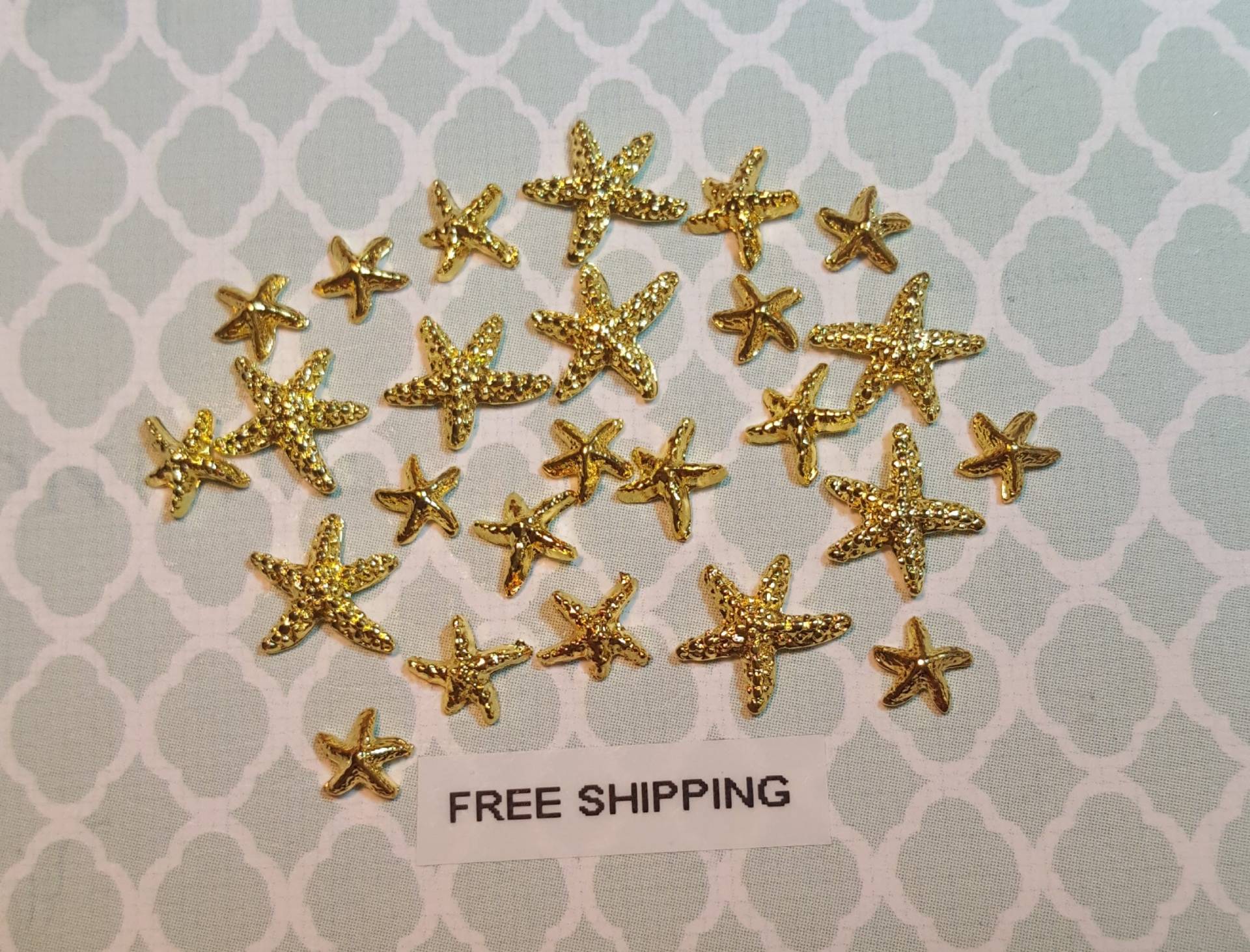 24-Tlg. Gold Seestern Metalllegierung Charms Für Nail Art Oder Kunsthandwerk Kostenloser Versand 24-Tlg. Gold Seestern Metalllegierung Charms Für Nail Art Oder Kunsthandwerk Kostenloser Versand von Etsy - SunSationalNailArt