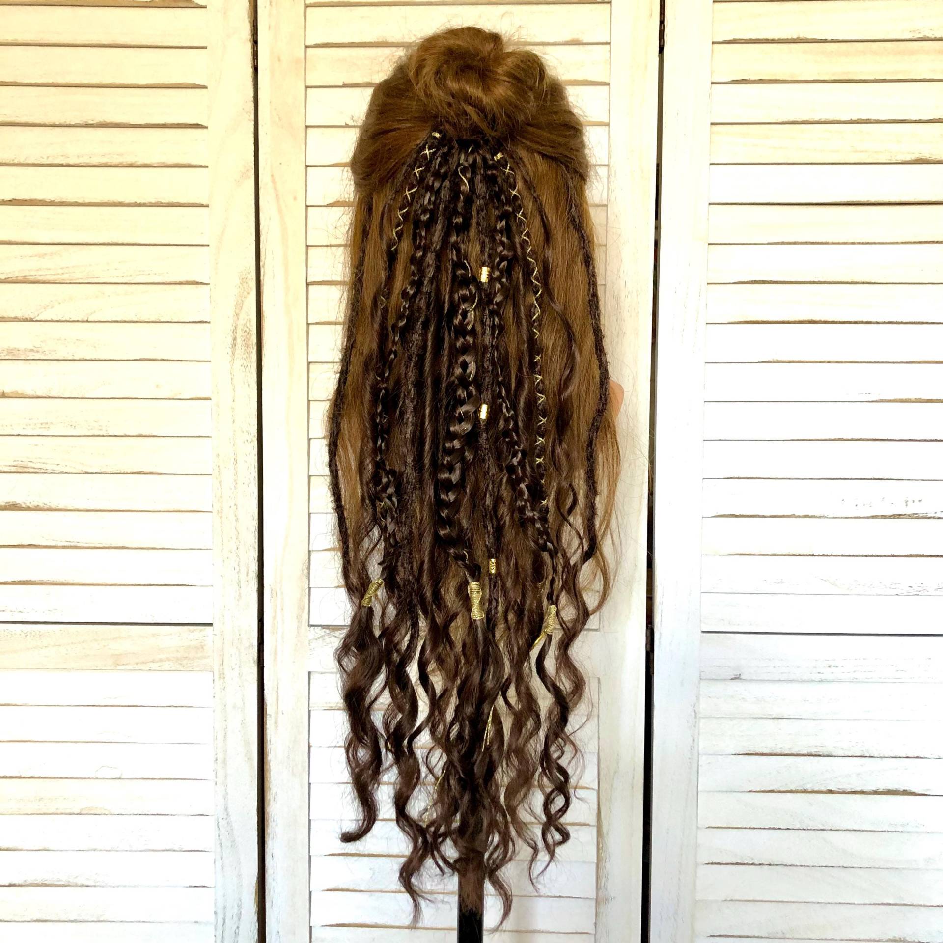 Boho Beachwaves Dreadfall Set Dunkelbraun 60 cm Lang Boho Beachwaves Dreadfall Set Dunkelbraun 60 cm Lang von Etsy - SunnyDreadlocks