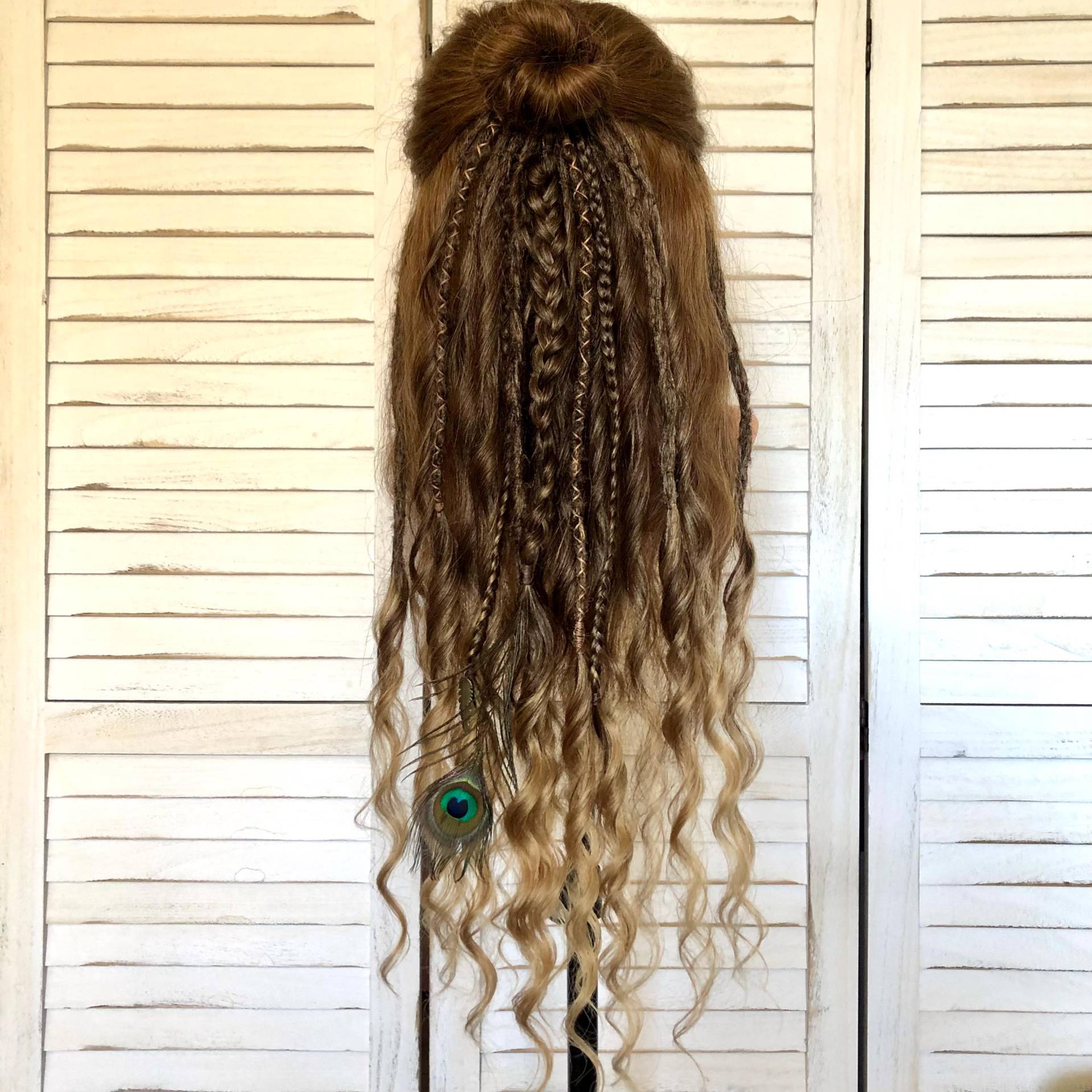 Boho Beachwaves Dreadfall Set Ombré Braun 55 cm Lang Boho Beachwaves Dreadfall Set Ombré Braun 55 cm Lang von Etsy - SunnyDreadlocks