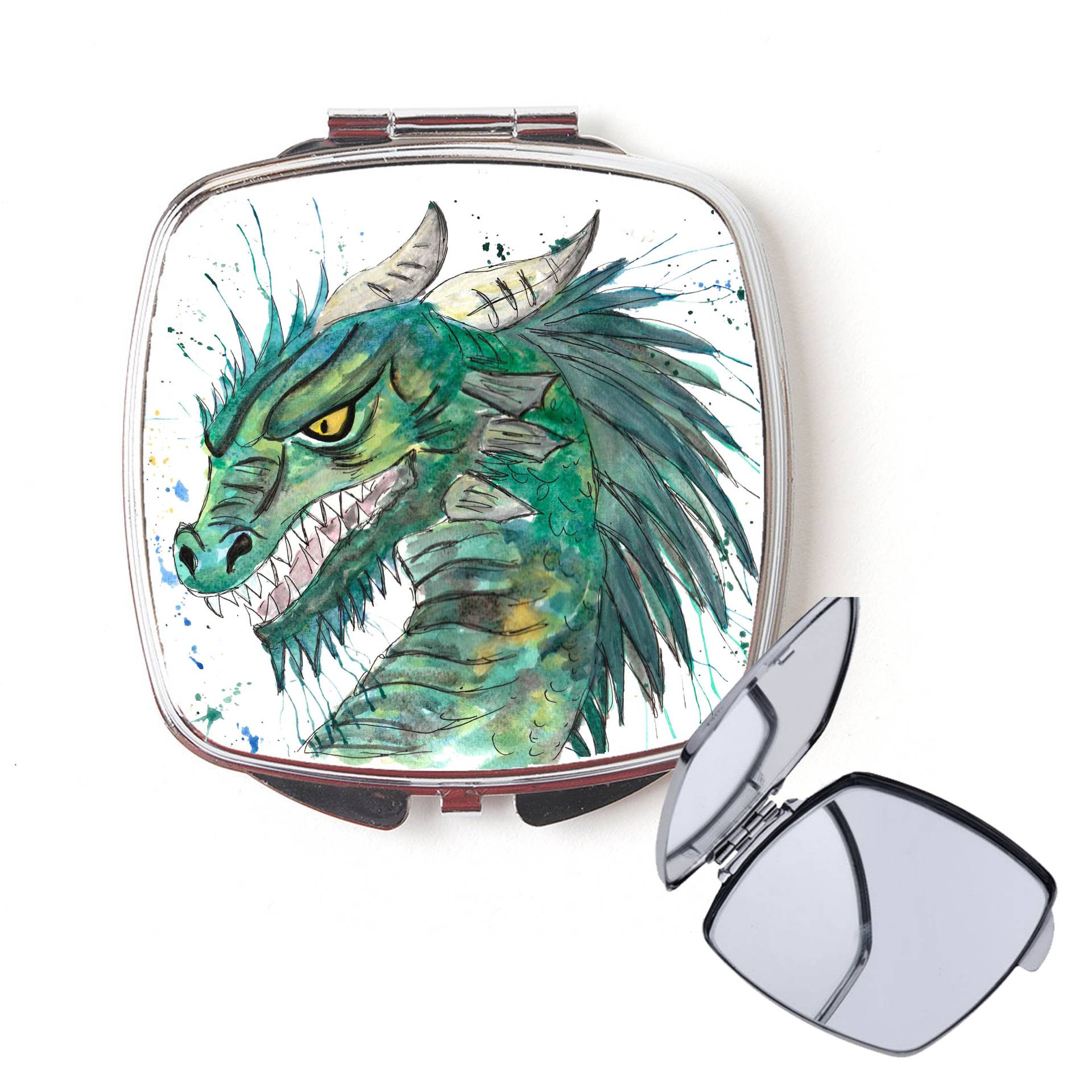 Drache Kompaktspiegel, Handtaschenspiegel, Drachenspiegel, Geburtstagsgeschenk, Für Sie, Personalisierter Spiegel, Taschenspiegel Drache Kompaktspiegel, Handtaschenspiegel, Drachenspiegel, Geburtstagsgeschenk, Für Sie, Personalisierter Spiegel, Taschenspiegel von Etsy - SunnyjollyDesignsArt