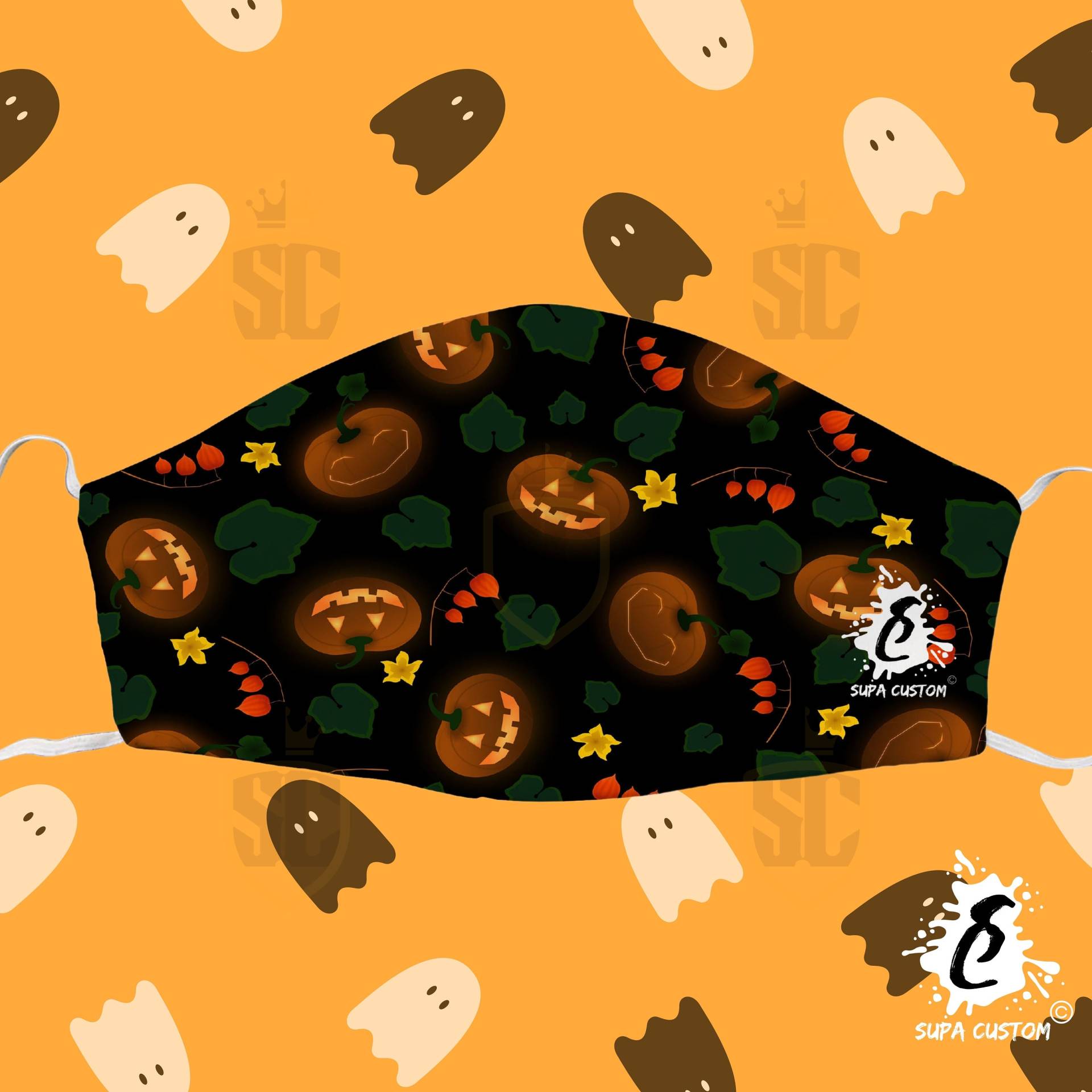 Halloween Dreischichtige Gesichtsmaske. Verstellbare Gesichtsbedeckung Mit Filtertasche. Kürbis Gesichtsmasken. Waschbare Wiederverwendbare Halloween Dreischichtige Gesichtsmaske. Verstellbare Gesichtsbedeckung Mit Filtertasche. Kürbis Gesichtsmasken. Waschbare Wiederverwendbare von Etsy - SupaCustom