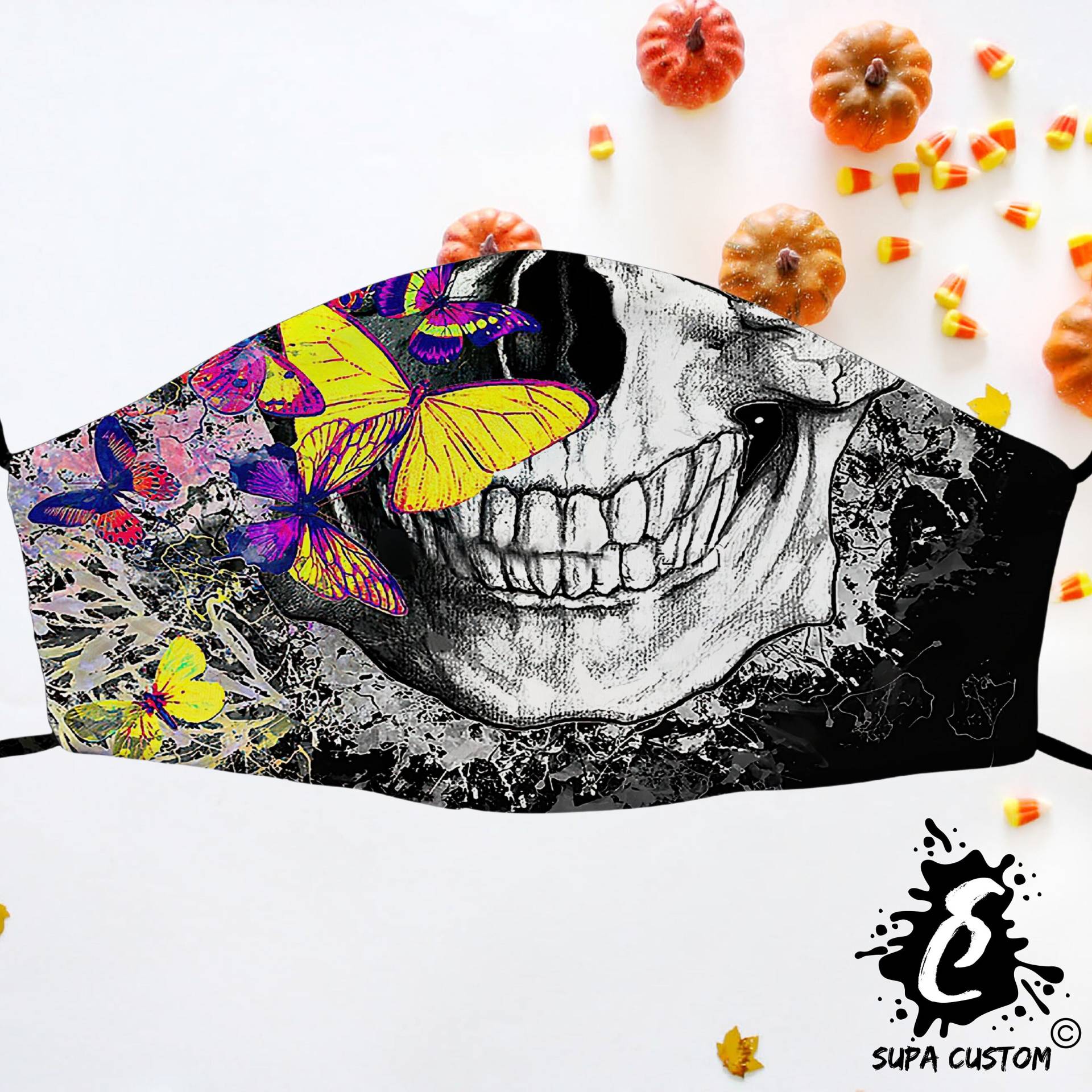 Niedliche Totenkopf Gesichtsmaske Made in Uk Erwachsene Größe Mit Filtertasche Waschbar Atmungsaktiv Wiederverwendbar Halloween Gesichtsbedeckung Niedliche Totenkopf Gesichtsmaske Made in Uk Erwachsene Größe Mit Filtertasche Waschbar Atmungsaktiv Wiederverwendbar Halloween Gesichtsbedeckung von Etsy - SupaCustom