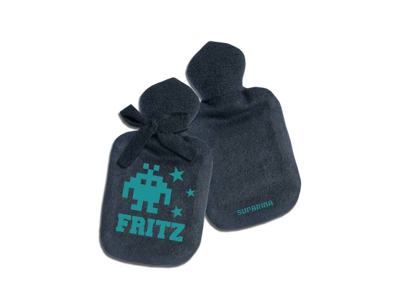 Personalisierbare Wärmflasche Kühlakku Alien Invader Mann Junge/Mit Oder Ohne Schleife von Etsy - SupaRina