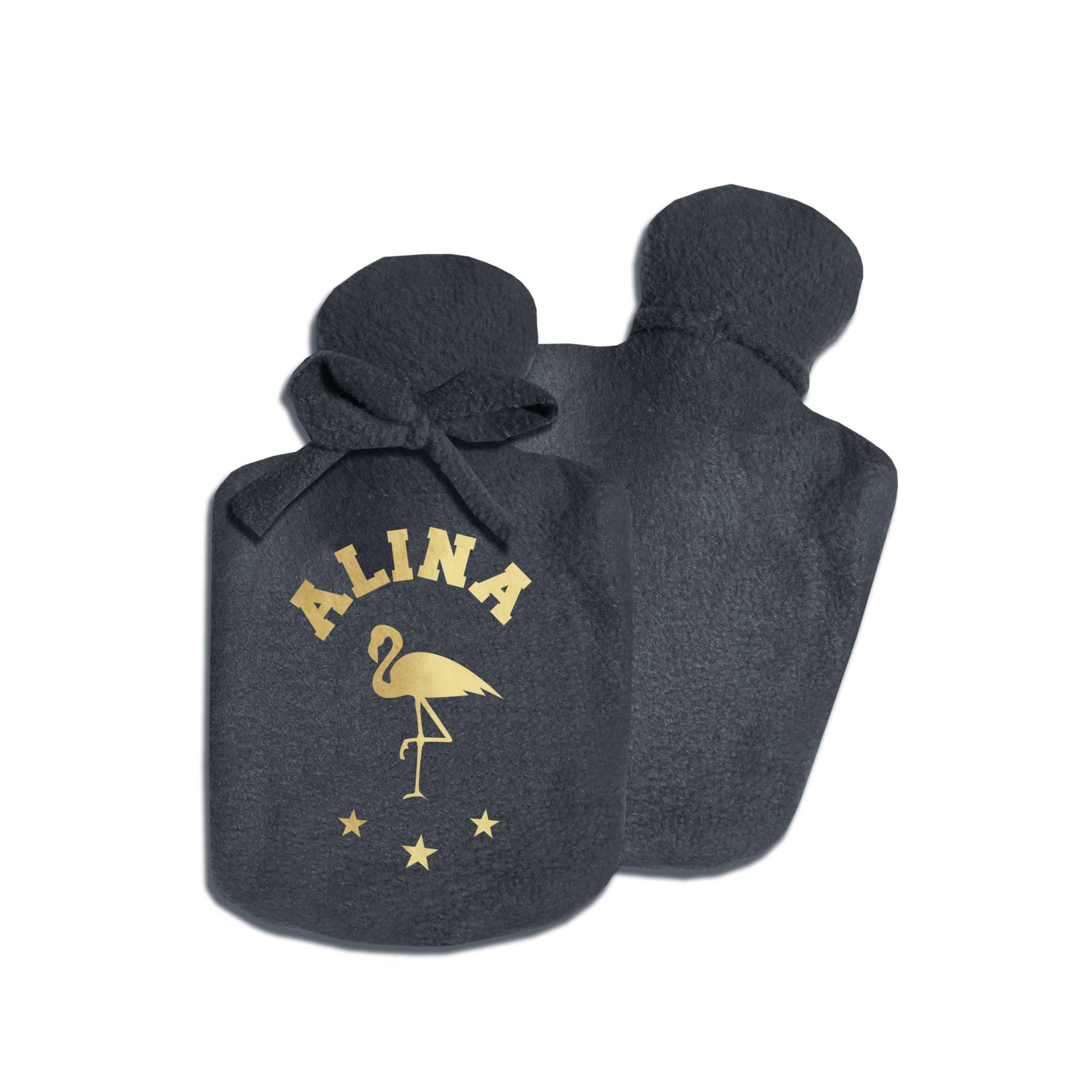Personalisierbarer Wärmflasche Schwarz Mit Namen Und Motiv Flamingo Gold, Kalt Oder Warm Befüllbar, Weicher Kuschel-Fleece, 28x16 cm Personalisierbarer Wärmflasche Schwarz Mit Namen Und Motiv Flamingo Gold, Kalt Oder Warm Befüllbar, Weicher Kuschel-Fleece, 28x16 cm von Etsy - SupaRina
