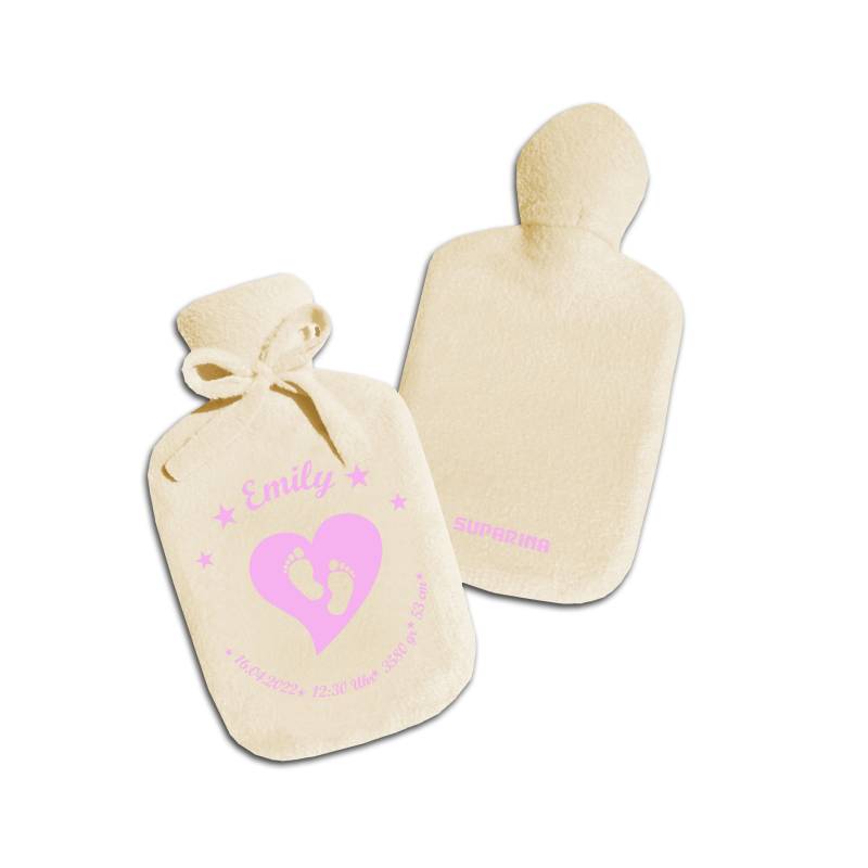 Personalisiertes Geschenk Zur Geburt Taufe Wärmflasche Mit Text Individuell von Etsy - SupaRina