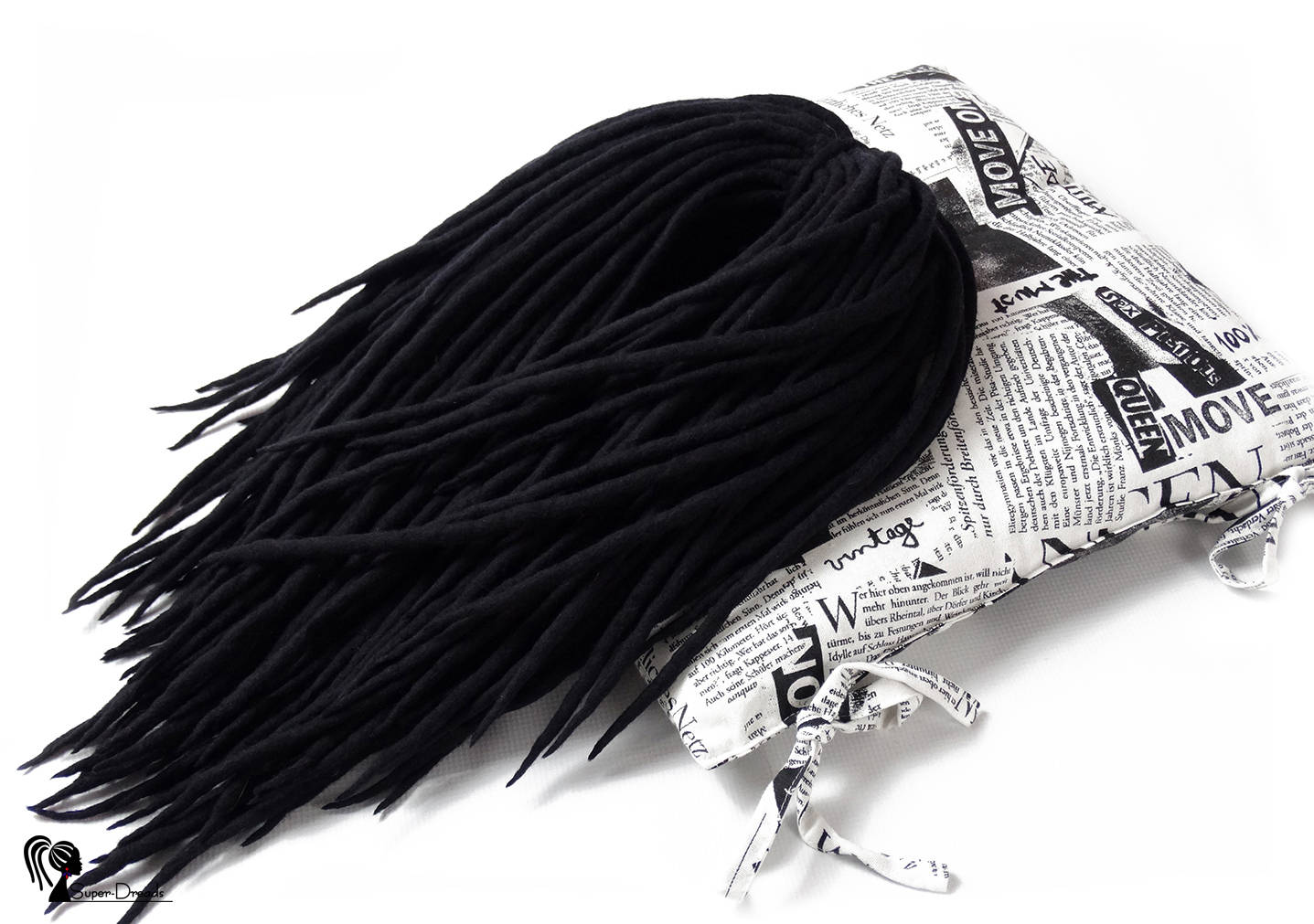 Schwarze Wolle Dreadlocks Handgemacht Gefilzte De Dreads von Etsy - SuperDreadsArt