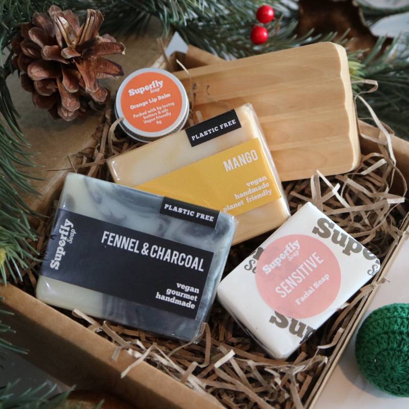 Handgemachtes Seifen-Geschenk-Set | Vegan, Umweltfreundlich, Plastikfrei Handgemachtes Seifen-Geschenk-Set | Vegan, Umweltfreundlich, Plastikfrei von Etsy - SuperflySoap