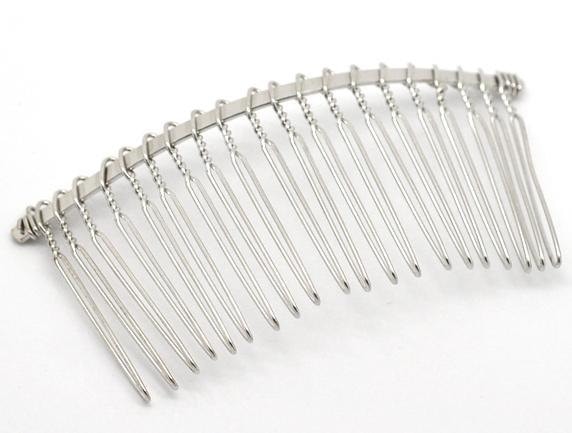 5 Silber Haarkämme - Nickelfrei Bleifrei Hochzeit Brautkamm 78 Mm X 38 | 3 Zoll 1, 5 Zoll Haarspangen-Zubehör | 17122 von Etsy - SuppliesSundries