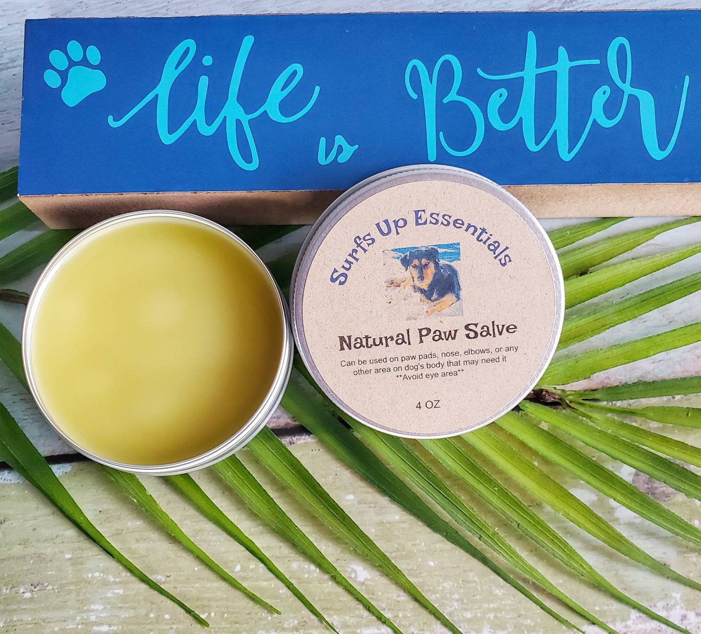 Pfotenbalsam/ Pfotenwachs/ Natürliche Pfotensalbe/ Haustierbalsam von Etsy - SurfsUpEssentialsLLC