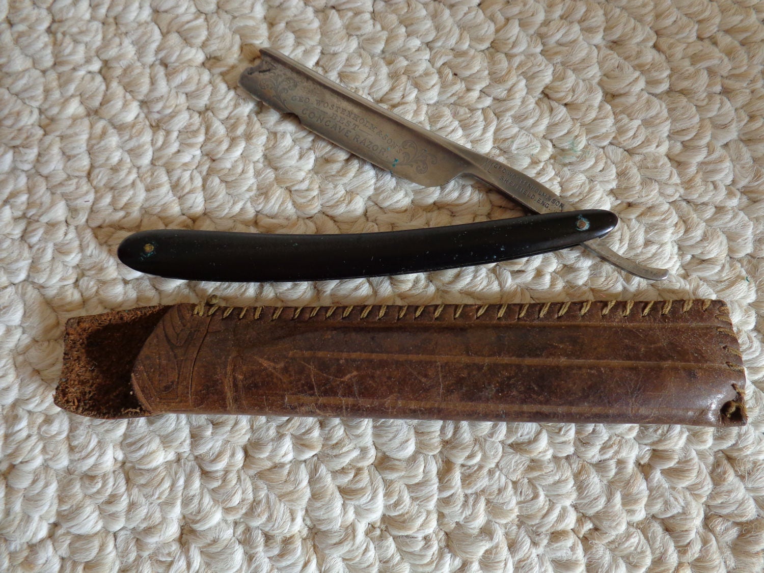 Geo. Wostenholmes & Söhne Sheffield Vintage Straight Razor | #0619 von Etsy - Suzannesgold