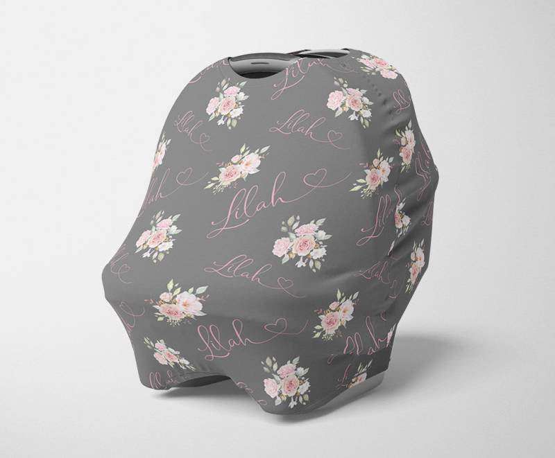 Personalisierter Autositz Baldachin, Dehnbarer Autositzbezug, Blumen 4 in 1 Abdeckung, Mädchen Pflegebezug Personalisierter Autositz Baldachin, Dehnbarer Autositzbezug, Blumen 4 in 1 Abdeckung, Mädchen Pflegebezug von Etsy - SweetBabyDays