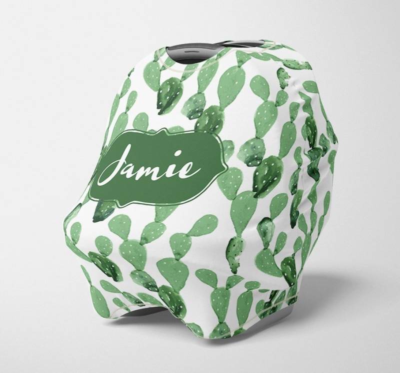 Personalisierter Kaktus Autositz Baldachin, Dehnbarer Autositzbezug, 4 in 1 Abdeckung, Jungen Benutzerdefinierte Pflege Abdeckung von Etsy - SweetBabyDays