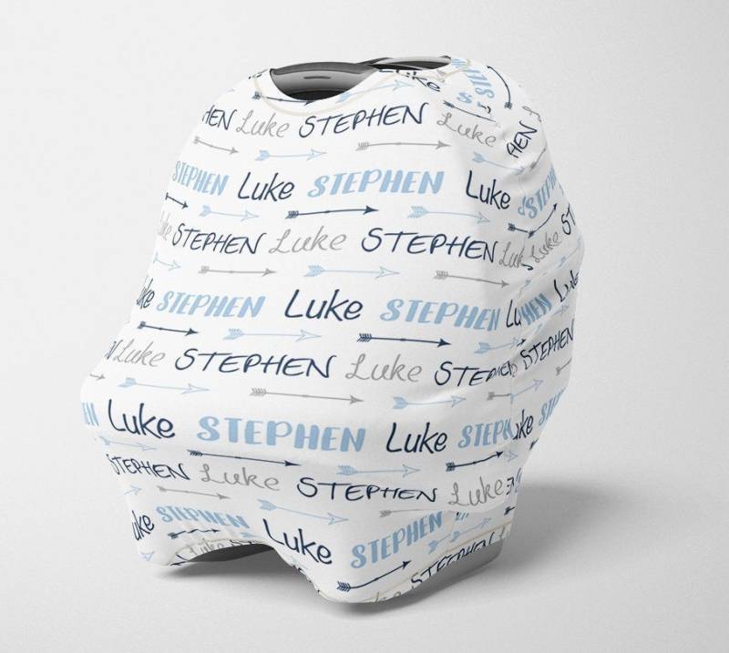 Personalisierter Pfeil Autositz Baldachin, Dehnbarer Autositzbezug, 4 in 1 Abdeckung, Junge Benutzerdefinierte Krankenpflege Abdeckung von Etsy - SweetBabyDays