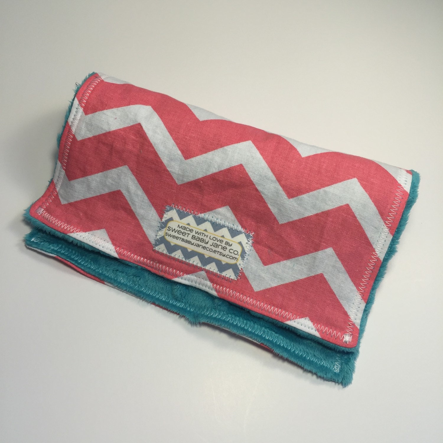 Rosa Chevron Minky Spucktuch - Baby-Dusche-Geschenk Mess Rag Katzen Baby Burp von Etsy - SweetBabyJaneCo