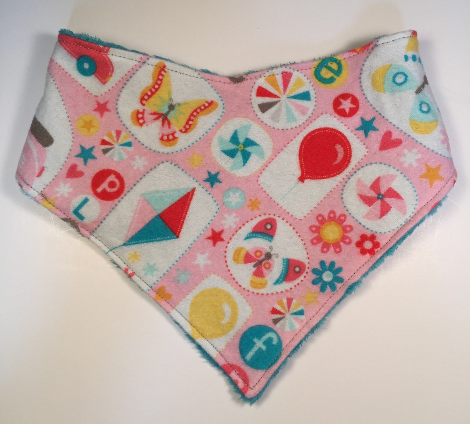 Wendbares Minky Lätzchen Sommerzeit Print-Bandana Für Mädchen von Etsy - SweetBabyJaneCo