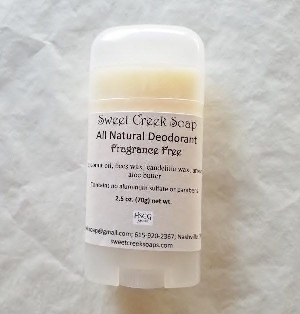 Natürliches Deodorant, Parfümfrei, 2, 5 Oz. Kleben von Etsy - SweetCreekSoap