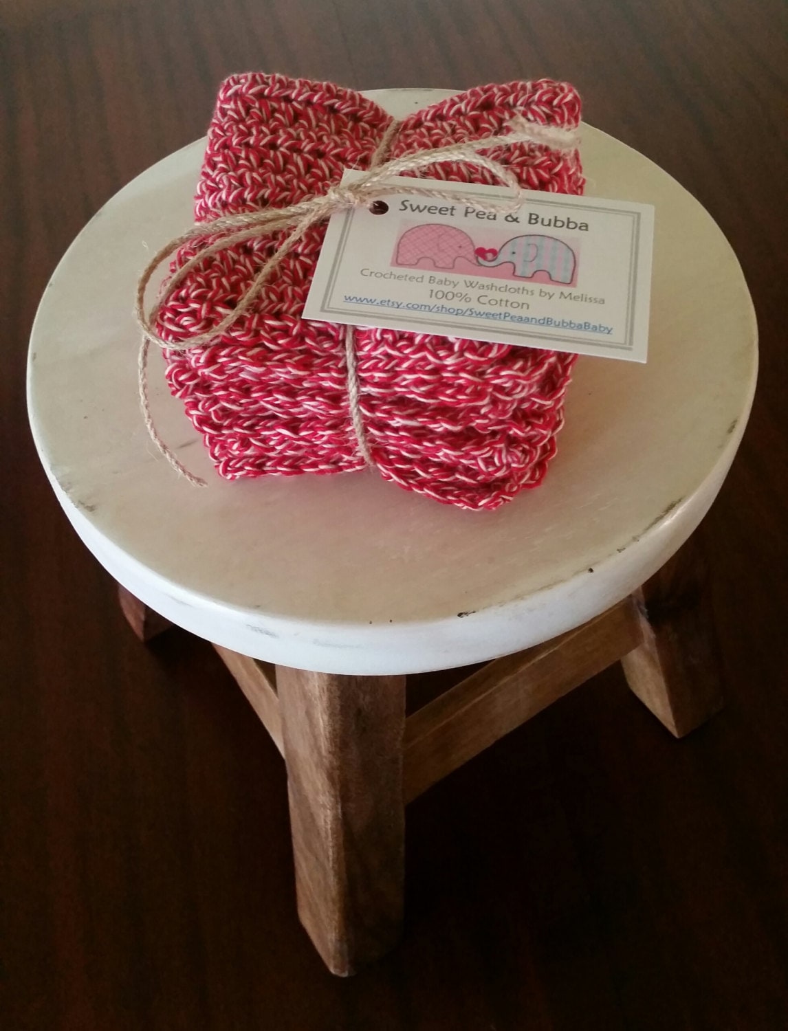 Affe Rot Gehäkelte Baby-Waschlappen | 4Er-Set von Etsy - SweetPeaandBubbaBaby