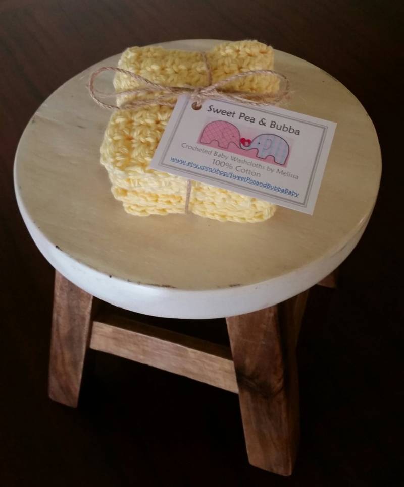 Bubble Buttercup Gehäkelte Baby-Waschlappen | 3Er-Set von Etsy - SweetPeaandBubbaBaby