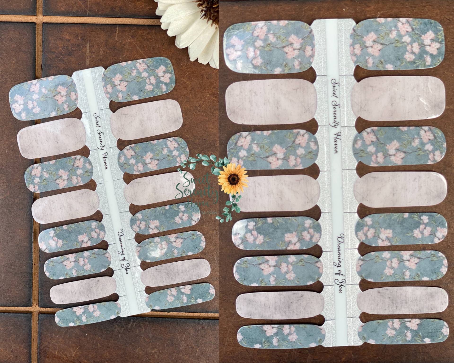 Dreaming Of You Nail Polish Wraps; Pinke Und Graue Nagelstreifen; Glänzend; Kirschblüten Blume Art Dreaming Of You Nail Polish Wraps; Pinke Und Graue Nagelstreifen; Glänzend; Kirschblüten Blume Art von Etsy - SweetSerenityHaven