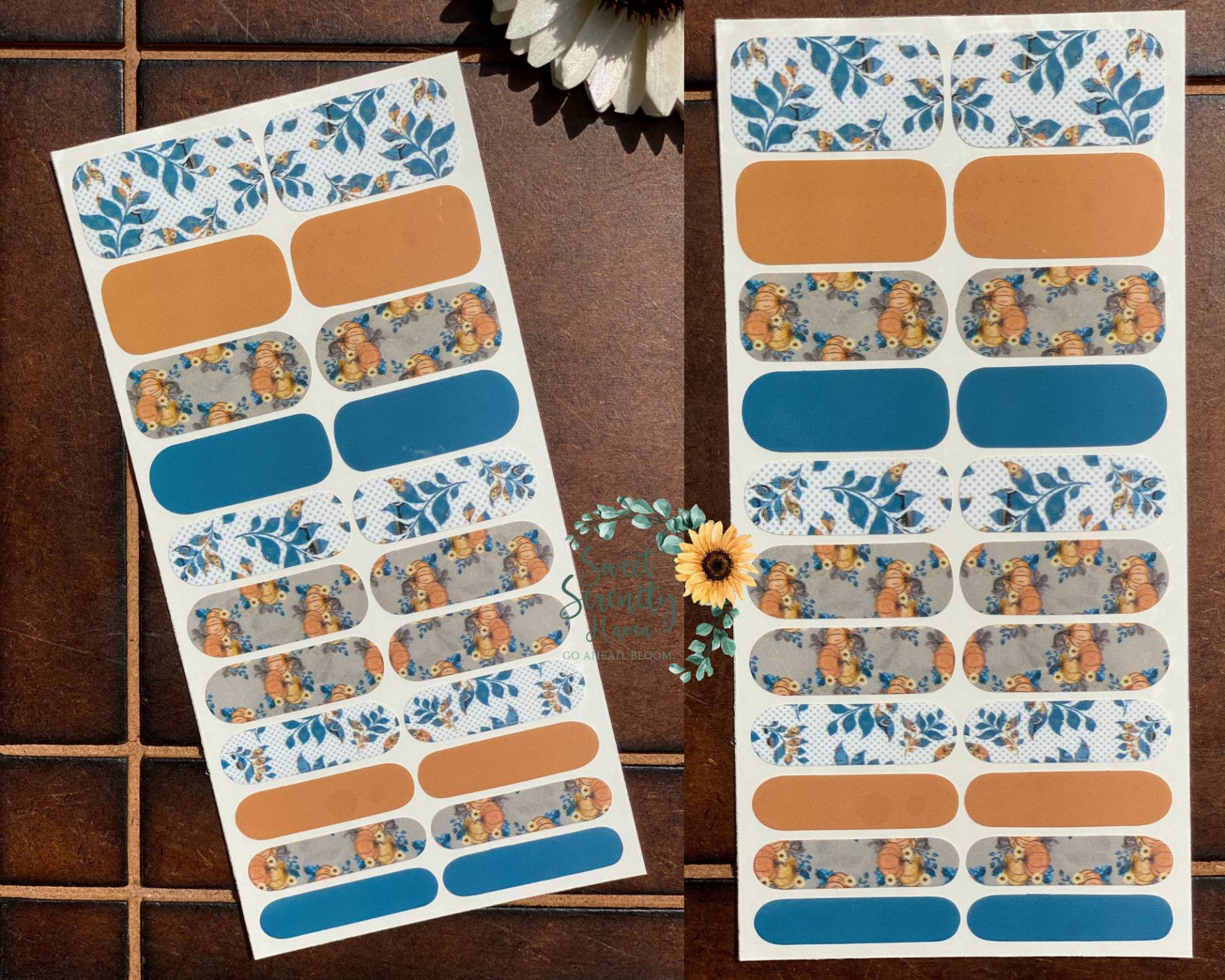 Fallende Blätter Und Kürbisse Bitte Nagellack Wickelfolien; Nagelstreifen Im Herbst; Glänzendes Herbstdesign; Flower Nail Art; Florales Design Fallende Blätter Und Kürbisse Bitte Nagellack Wickelfolien; Nagelstreifen Im Herbst; Glänzendes Herbstdesign; Flower Nail Art; Florales Design von Etsy - SweetSerenityHaven