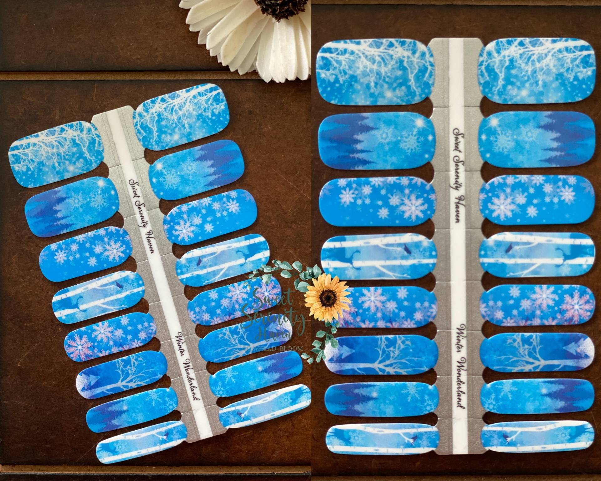 Winter Wonderland Nagellack Wraps; Natur Nagelstreifen; Schneenagel Kunst; Weihnachtsdesign; Winternägel; Hirsch Und Bäume; Gefroren Winter Wonderland Nagellack Wraps; Natur Nagelstreifen; Schneenagel Kunst; Weihnachtsdesign; Winternägel; Hirsch Und Bäume; Gefroren von Etsy - SweetSerenityHaven