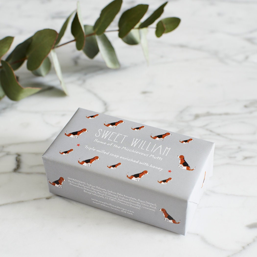 Beagle Dreifach Gefräste Seife von Etsy - SweetWilliamLondon