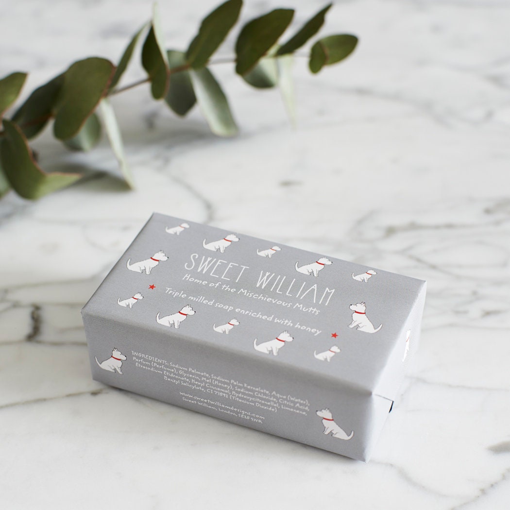 Westie Dreifach Gefräste Seife von Etsy - SweetWilliamLondon