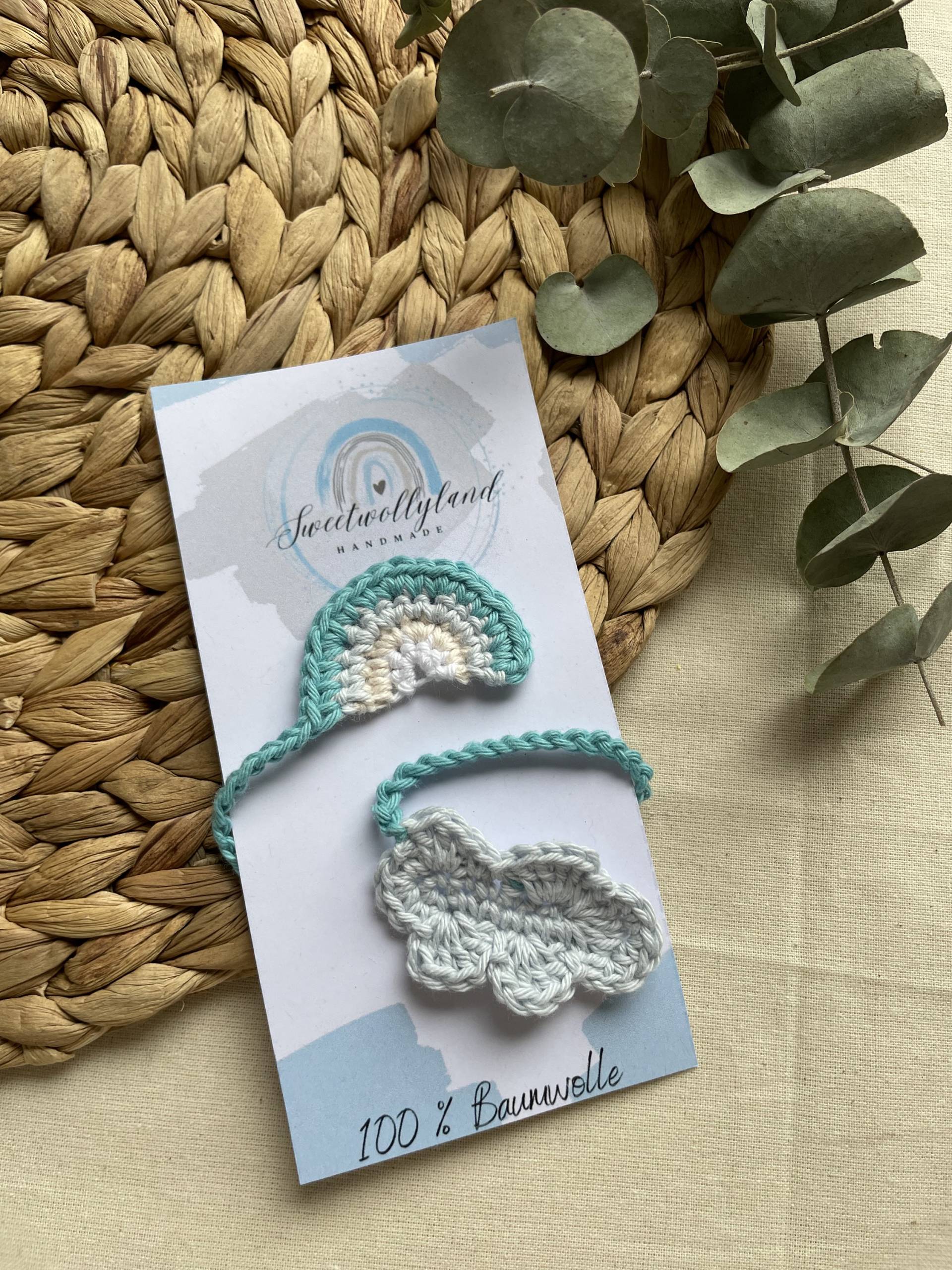 Handmade Bauchnabelband Gehäkelt Bauchnabelbändchen Wolle Nabelband Krawatte Nabelschnurband Nabelschnurbändchen Regenbogen Wolke von Etsy - SweetwollylandShop