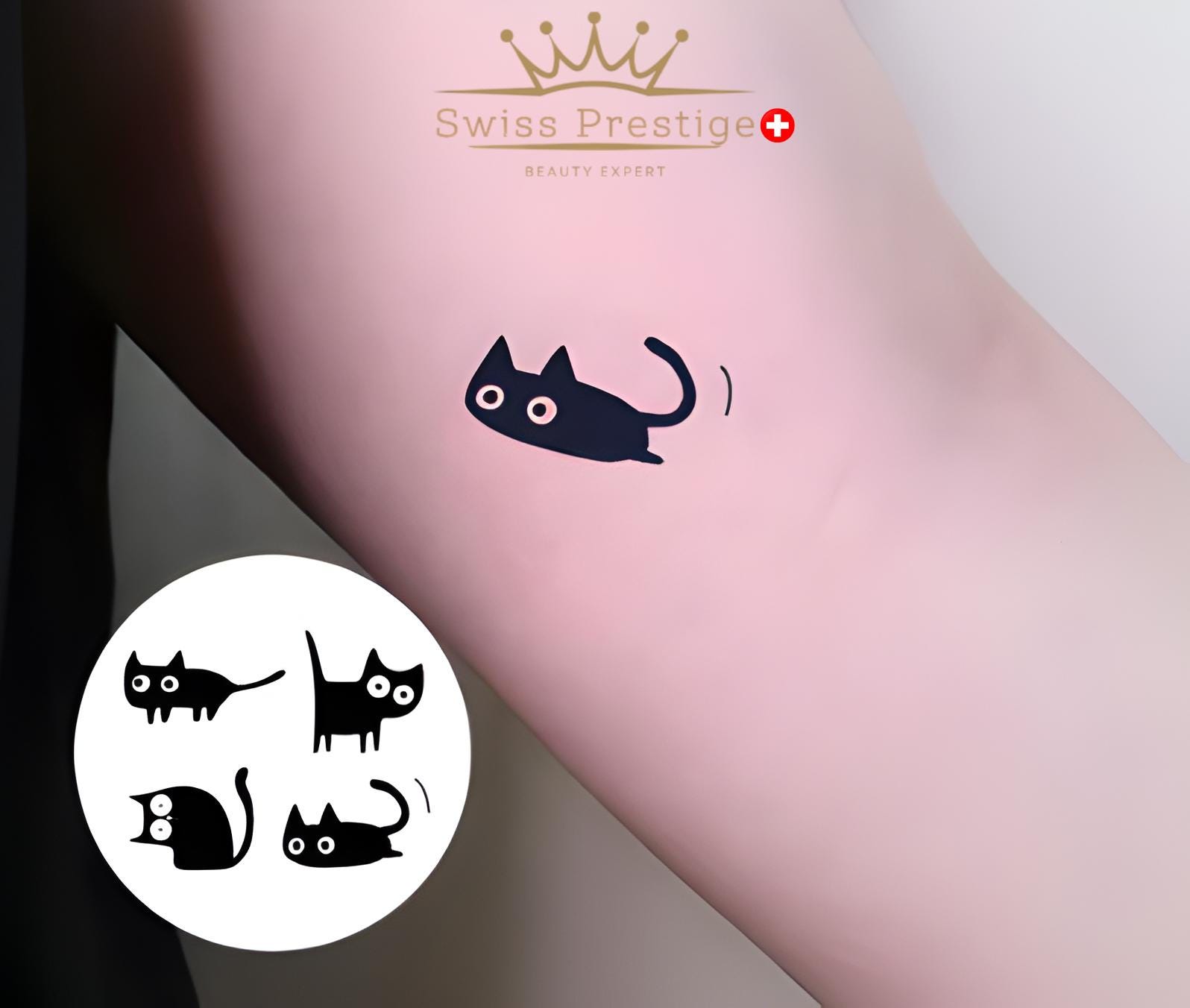 Süße Katzen Temporäre Tattoos - Glitzereffekt Wasserfest, Hautverträglich, Einfach Anzubringen Hält Bis Zu 3-10 Tage Süße Katzen Temporäre Tattoos - Glitzereffekt Wasserfest, Hautverträglich, Einfach Anzubringen Hält Bis Zu 3-10 Tage von Etsy - SwissPrestige