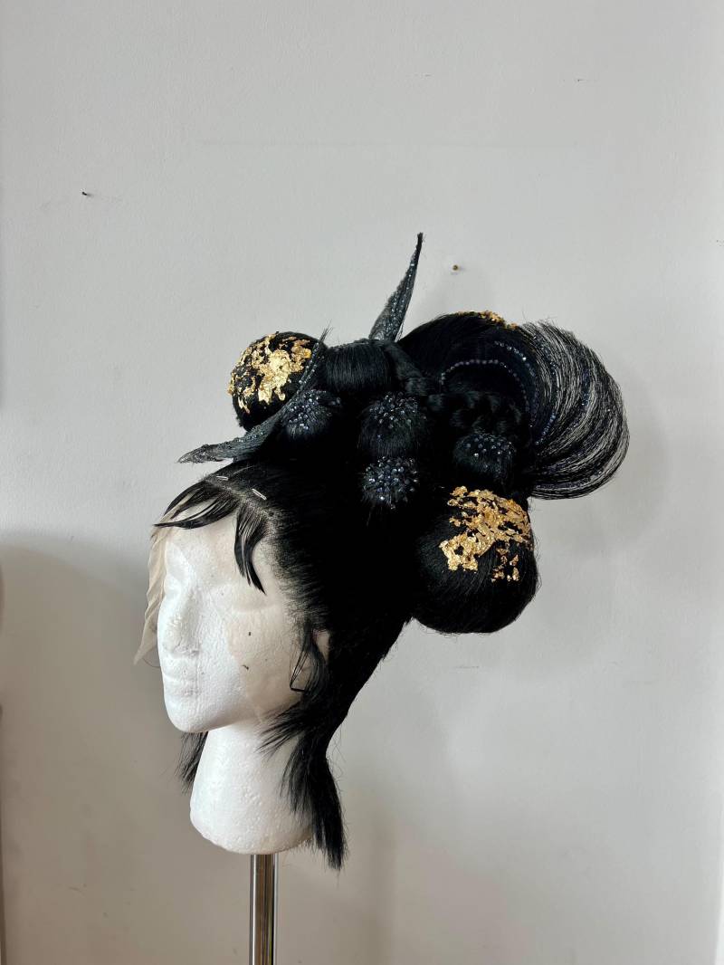 Schwarze Spitze Front Hochsteckfrisur Ziehen Perücke Schwarze Spitze Front Hochsteckfrisur Ziehen Perücke von Etsy - SymbaCloset