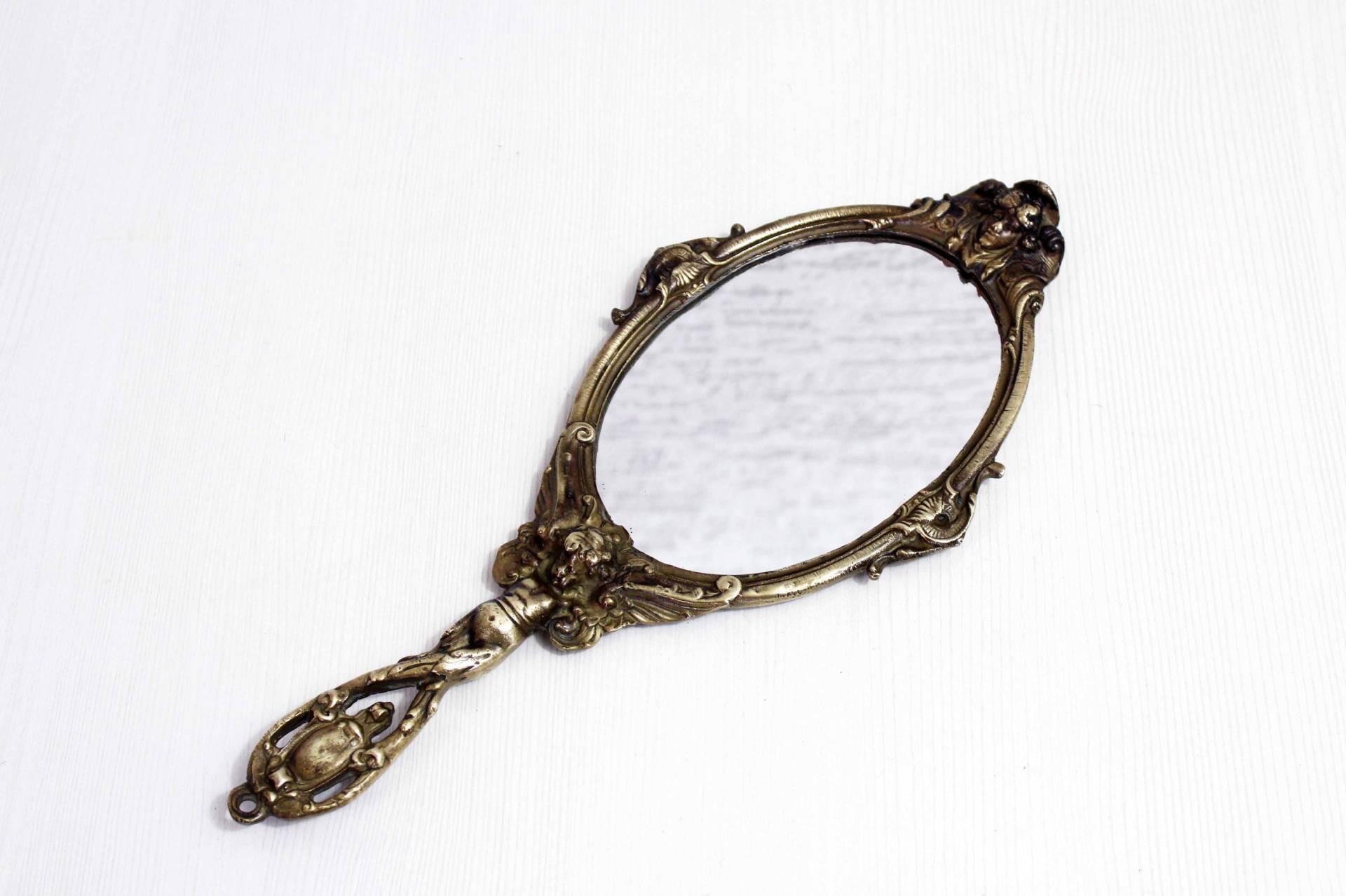Handspiegel Aus Bronze, 1950 Handspiegel Aus Bronze, 1950 von Etsy - SynBrocante