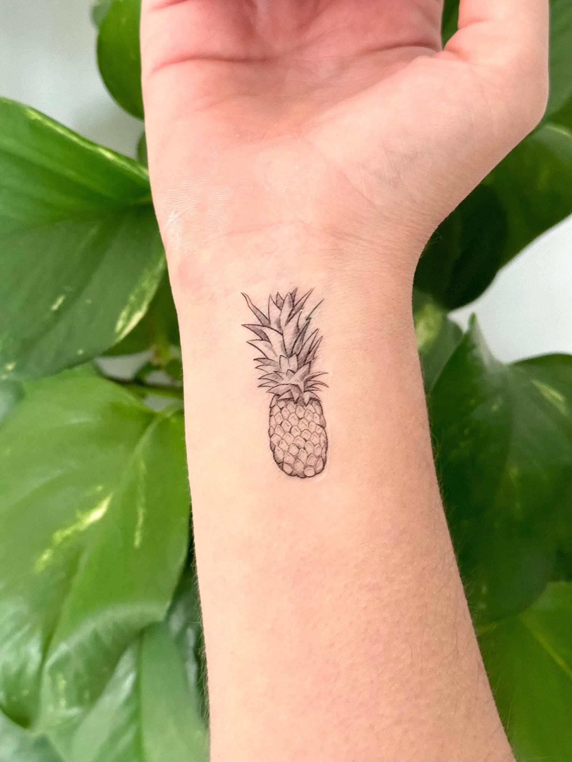 Ananas | 2Er-Set - Temporäres Tattoo Ananas | 2Er-Set - Temporäres Tattoo von Etsy - TATTOODAY