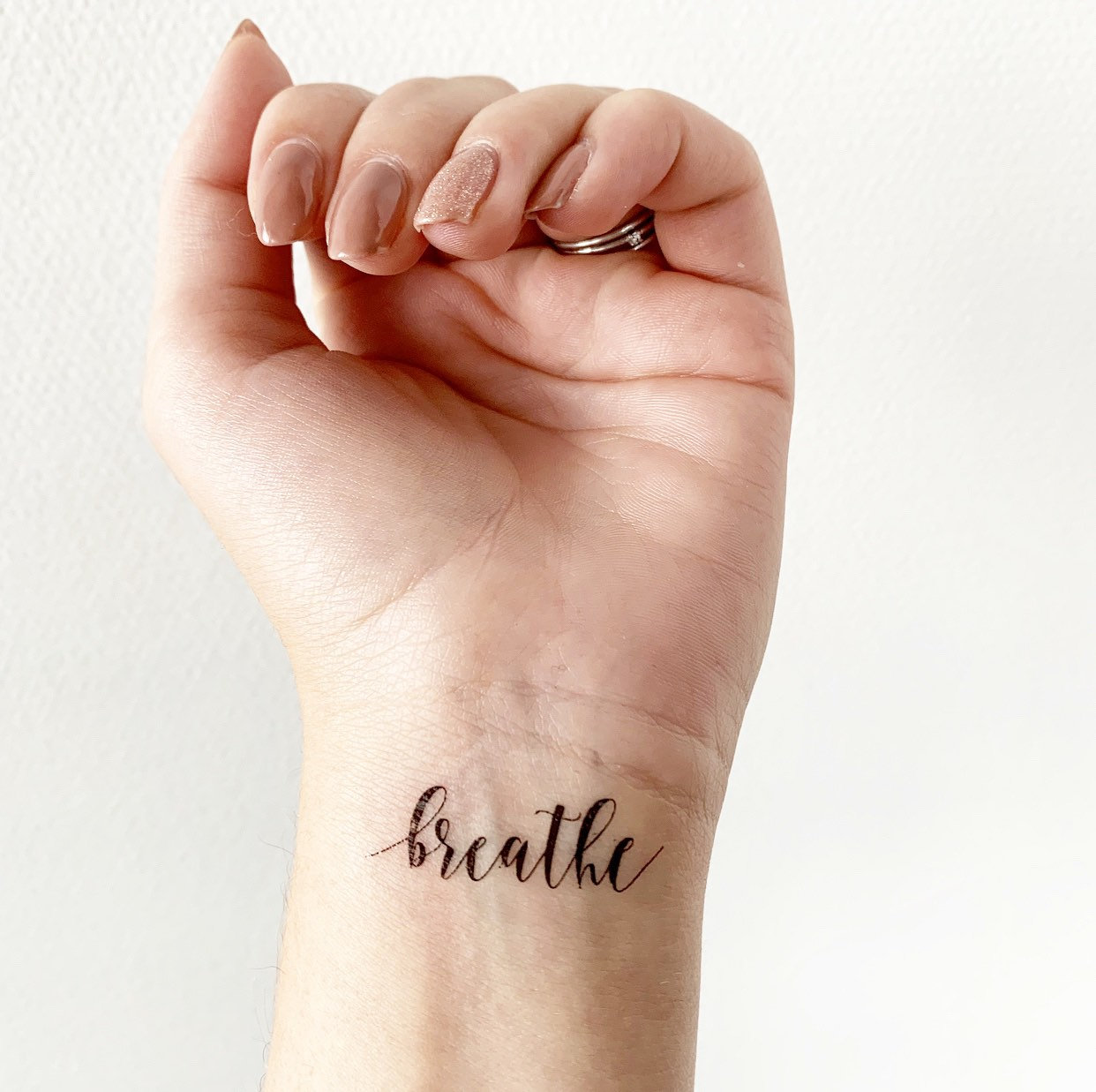 Breathe | 2Er Set - Temporäres Tattoo von Etsy - TATTOODAY