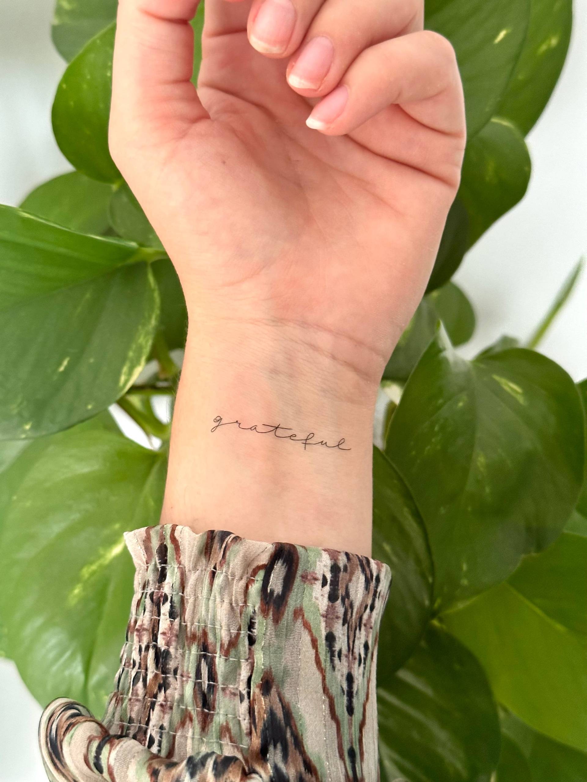 Dankbar | 2Er-Set - Temporäres Tattoo Dankbar | 2Er-Set - Temporäres Tattoo von Etsy - TATTOODAY