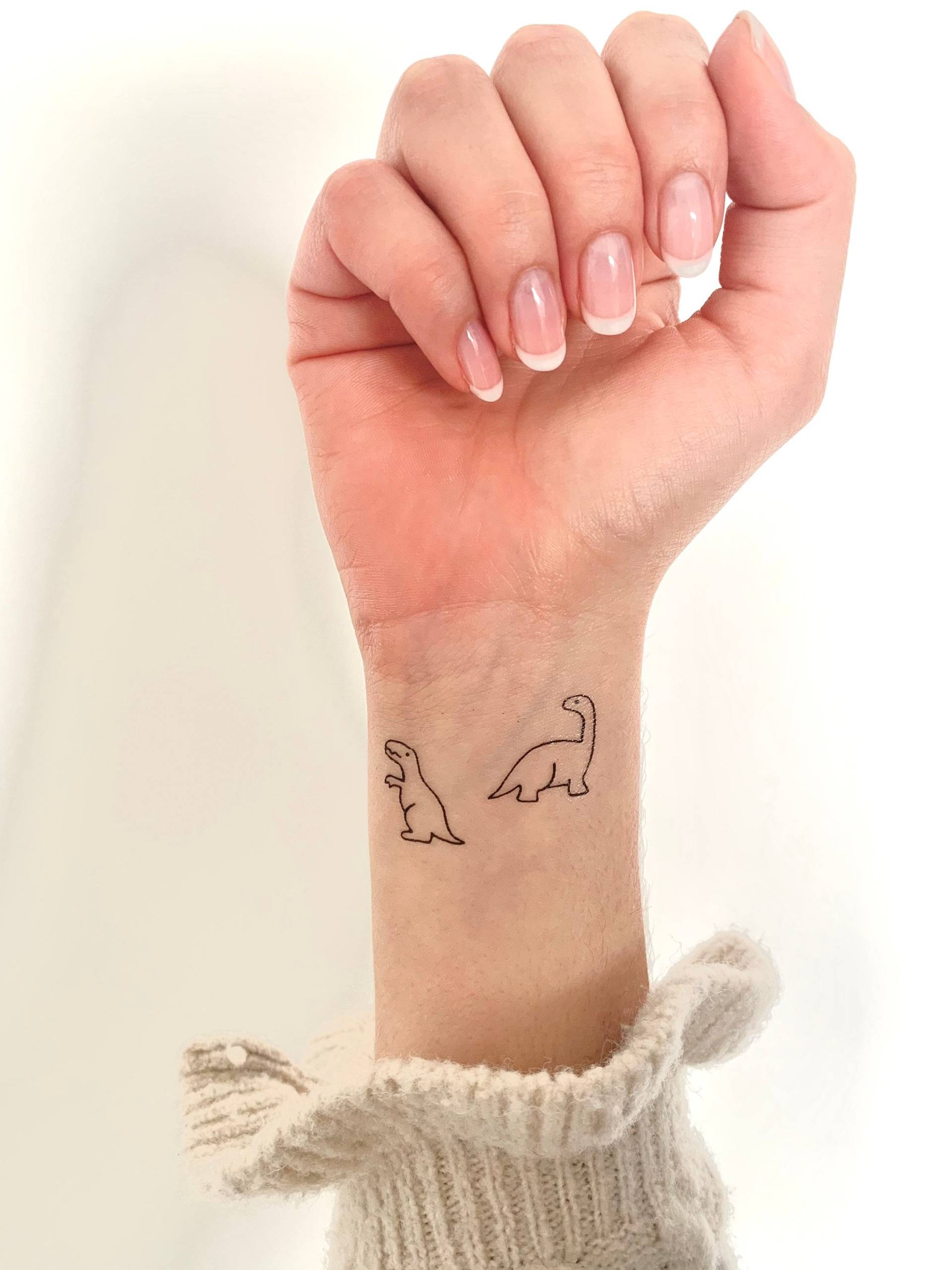 Duo Dinosaurier | 2Er Set - Temporäres Tattoo Duo Dinosaurier | 2Er Set - Temporäres Tattoo von Etsy - TATTOODAY
