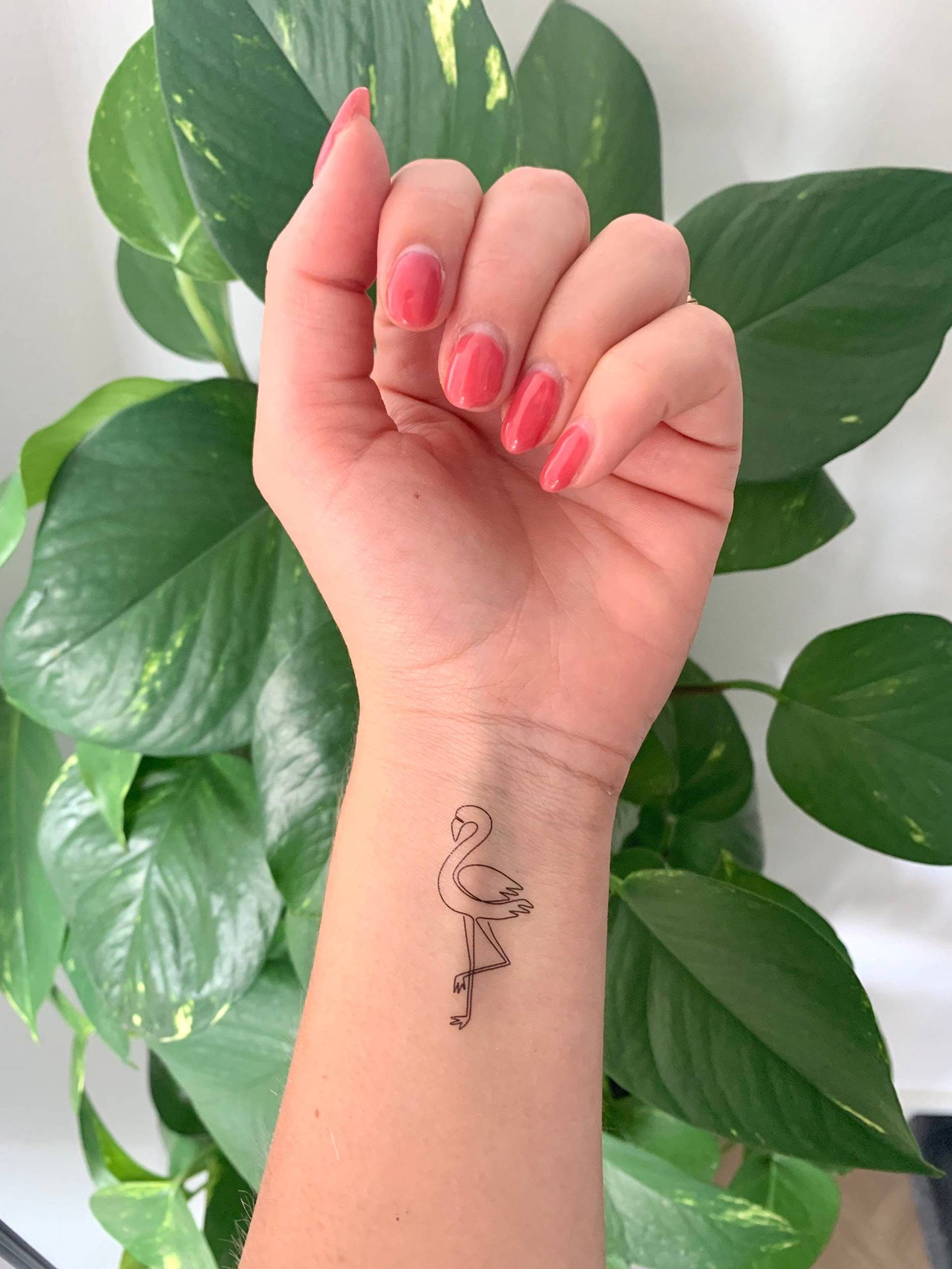 Flamingo | 2Er-Set - Temporäres Tattoo Flamingo | 2Er-Set - Temporäres Tattoo von Etsy - TATTOODAY