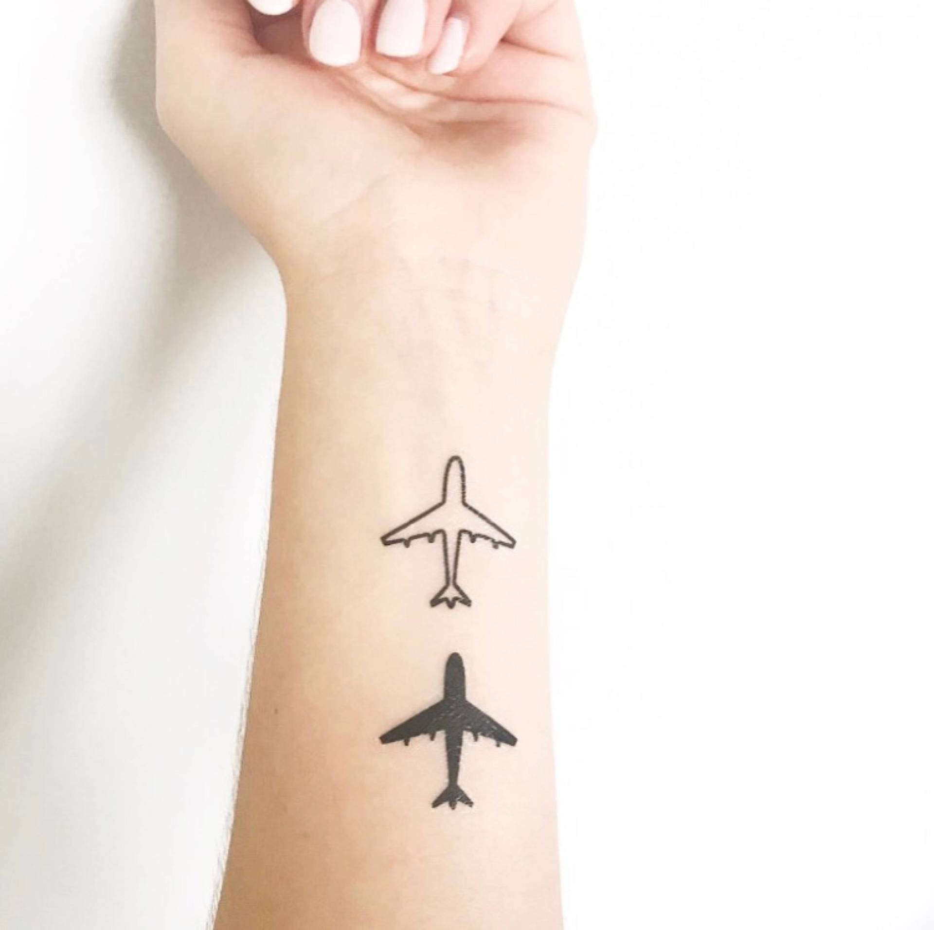 Flugzeug | 2Er Set - Temporäres Tattoo Flugzeug | 2Er Set - Temporäres Tattoo von Etsy - TATTOODAY