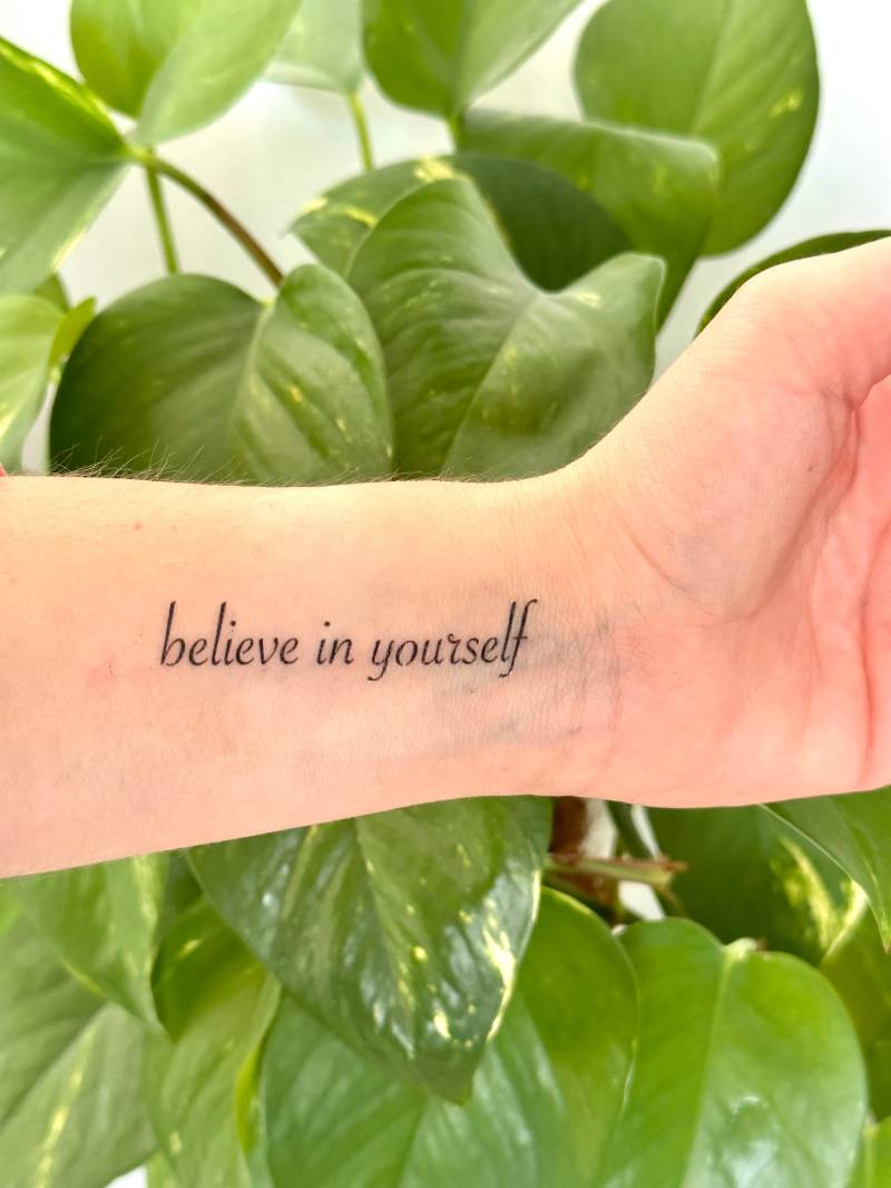 Glaube An Dich Selbst | 2Er-Set - Temporäres Tattoo Glaube An Dich Selbst | 2Er-Set - Temporäres Tattoo von Etsy - TATTOODAY