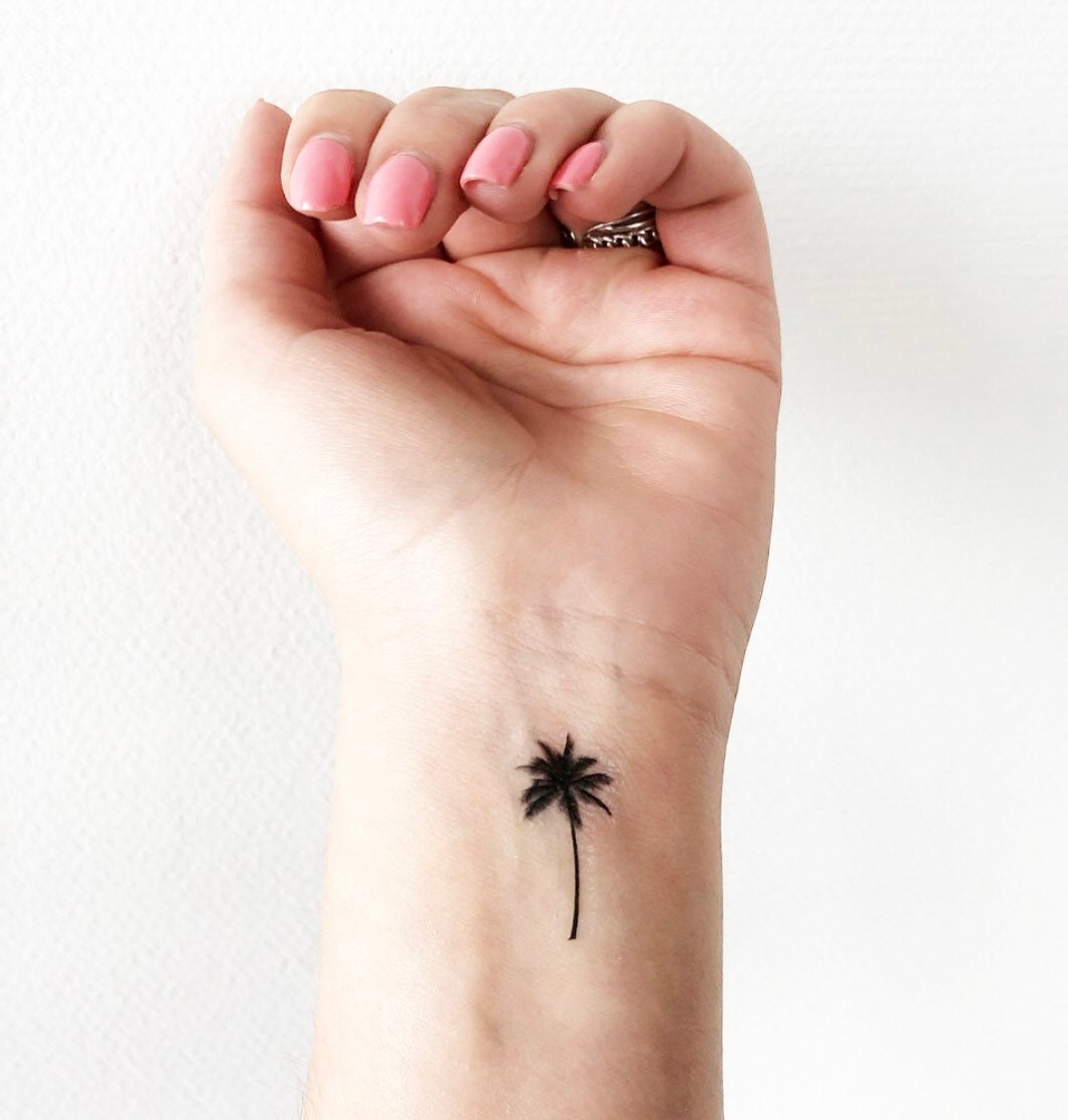 Palme Klein | 2Er-Set - Temporäres Tattoo Palme Klein | 2Er-Set - Temporäres Tattoo von Etsy - TATTOODAY