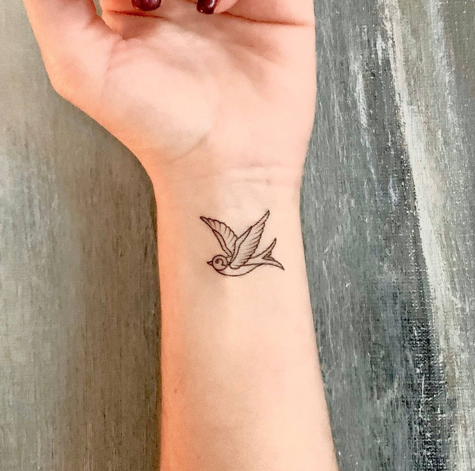 Schwalbe | 2Er-Set - Temporäres Tattoo Schwalbe | 2Er-Set - Temporäres Tattoo von Etsy - TATTOODAY