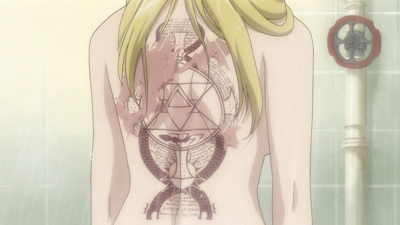 Personalisiertes Riza Hawkeye Cosplay Temporäres Tattoo von Etsy - TATTOOSBYFRENZYFLARE
