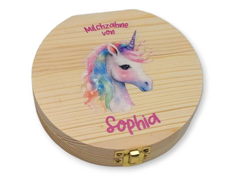 Milchzahndose Personalisiert "Einhorn 2"/Milchzahnbox Aus Holz von Etsy - TENII