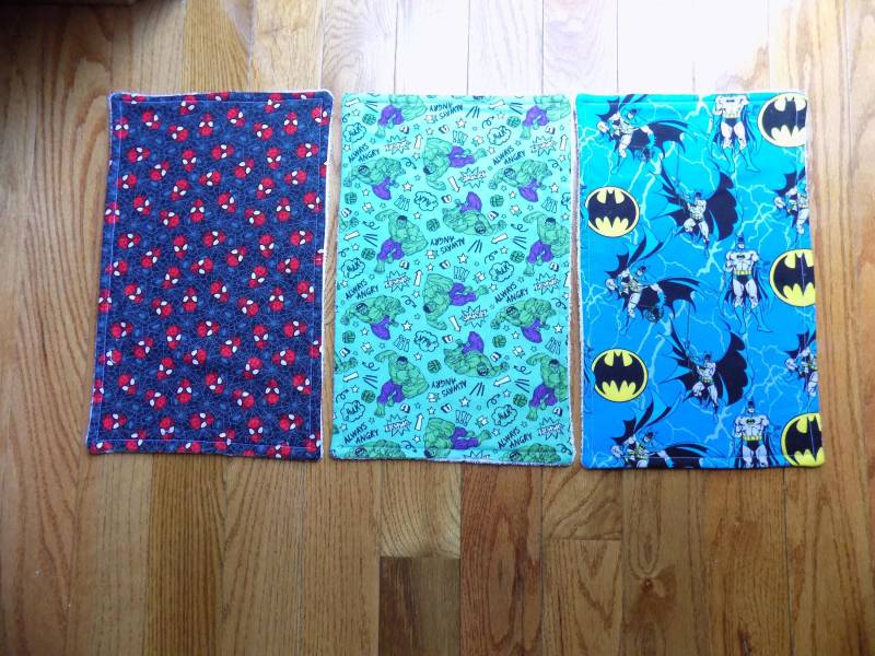 3Er Set Superhelden Spucktücher von Etsy - TJsCountryCreations