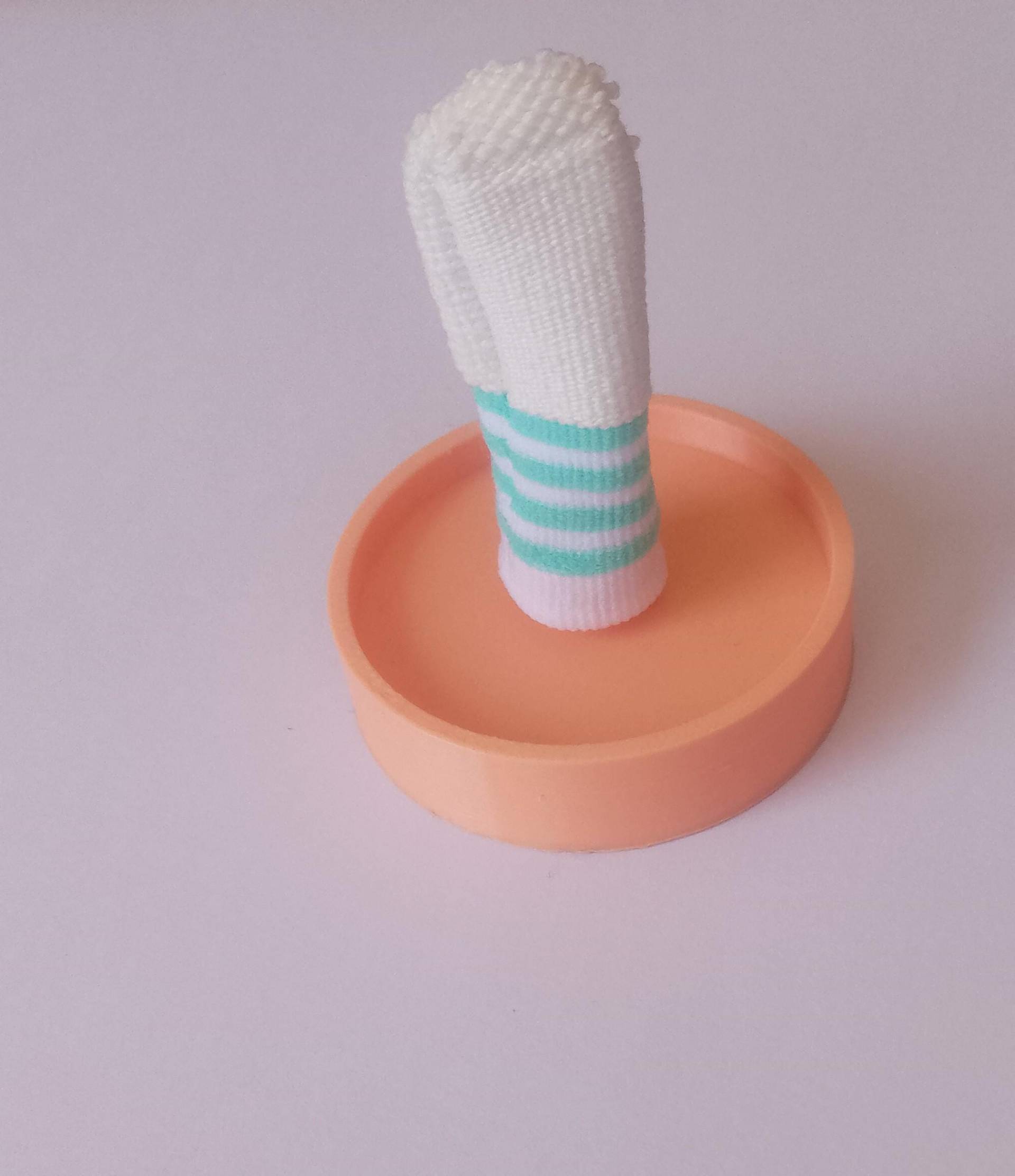 Halter Mundpflege-Fingerling, Baby Zahnbürste Trockenstation Personalisiert, Erste Zähne von Etsy - TSKGCreativeWorld