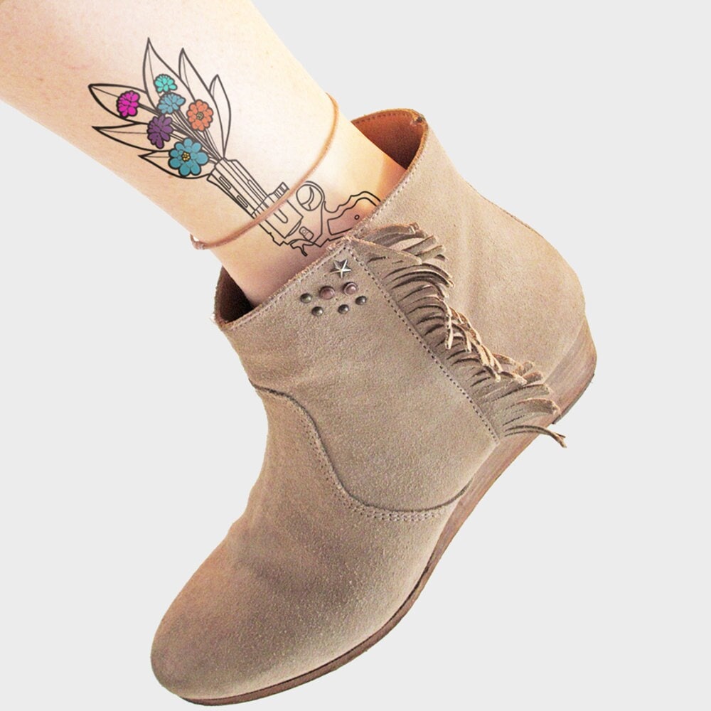Guns Und Rosen - Temporäres Tattoo | 2Er Set Guns Und Rosen - Temporäres Tattoo | 2Er Set von Etsy - TTTattoodotcom